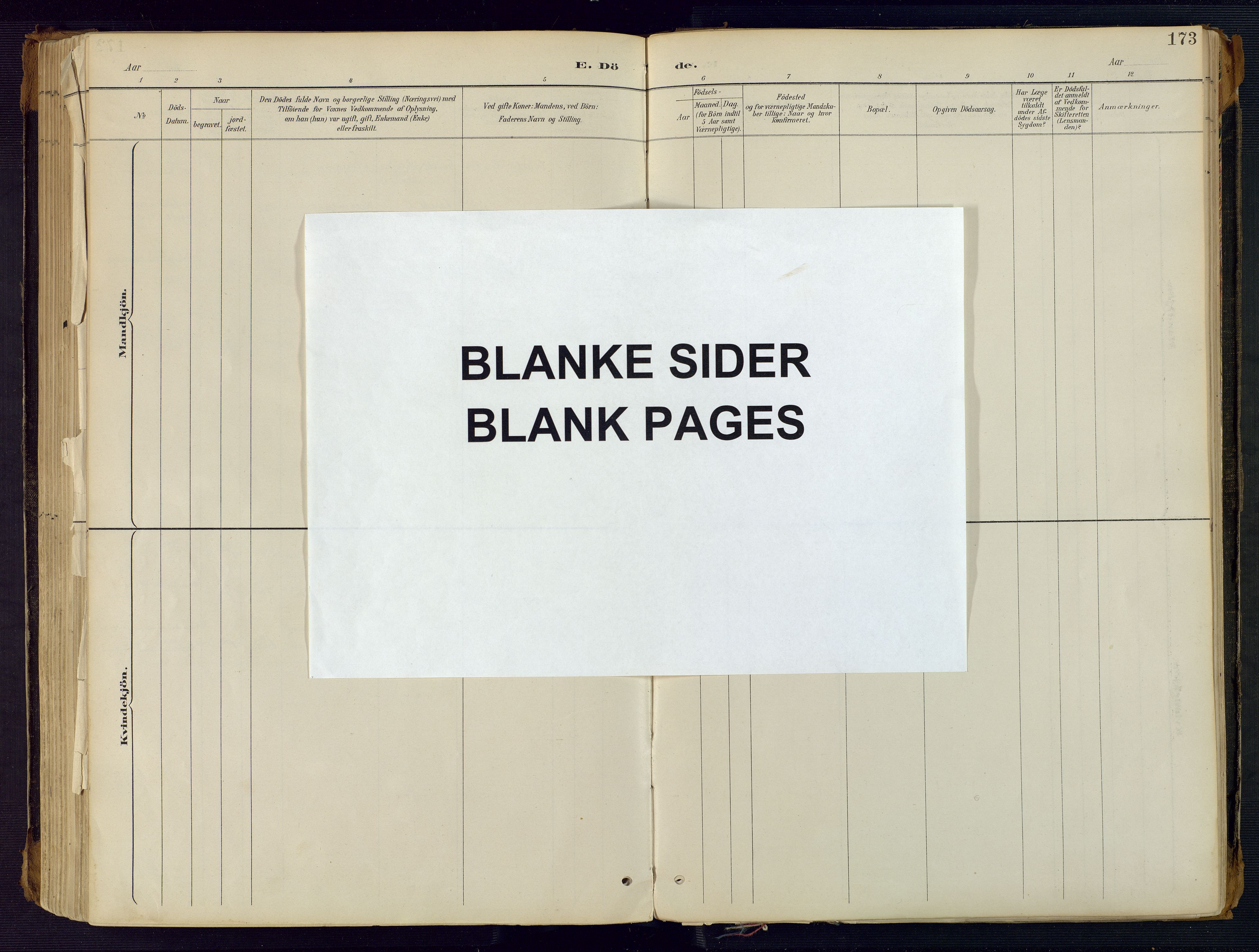 Herefoss sokneprestkontor, AV/SAK-1111-0019/F/Fa/Faa/L0003: Parish register (official) no. A 3, 1887-1930, p. 173