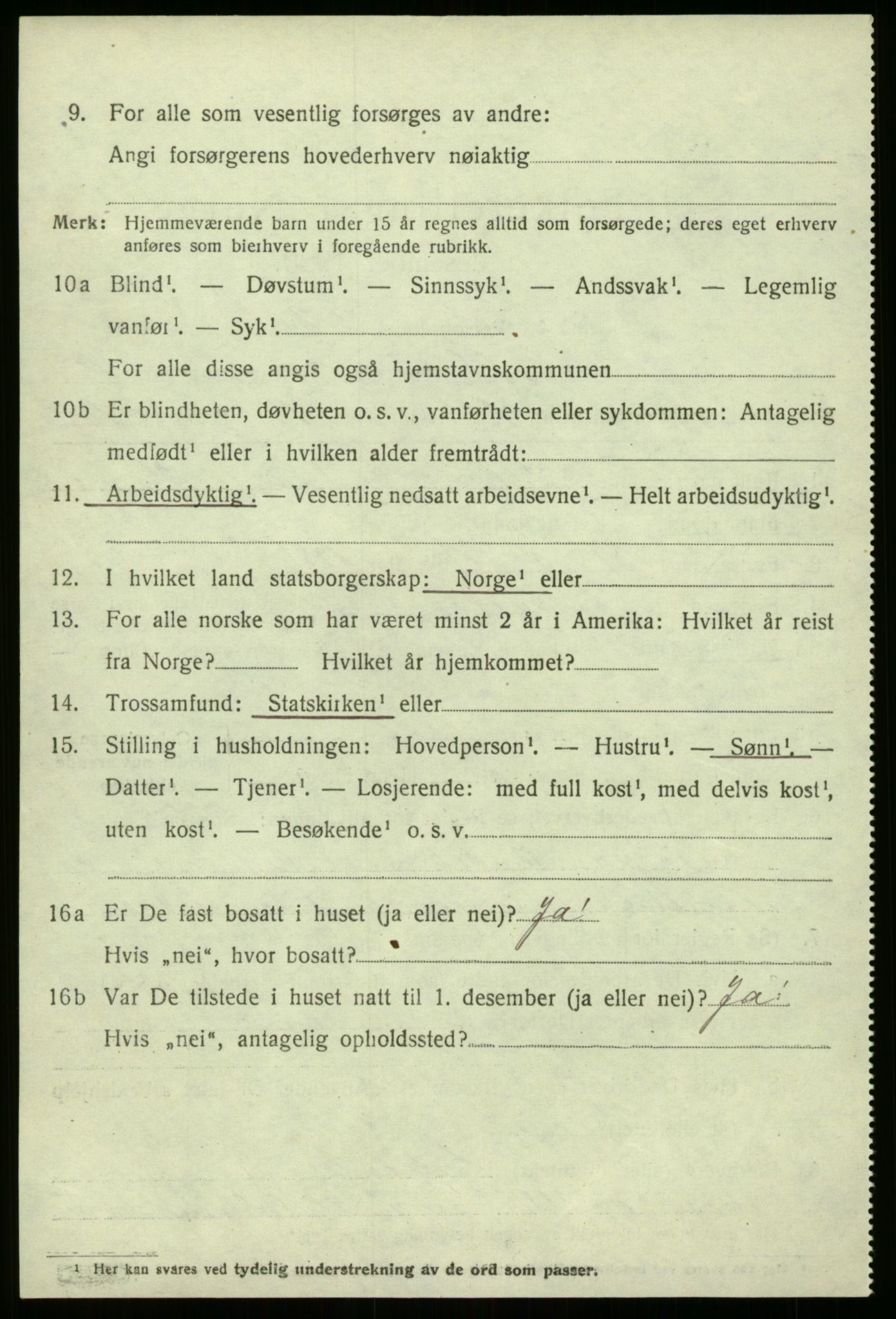 SAB, 1920 census for Askvoll, 1920, p. 5525