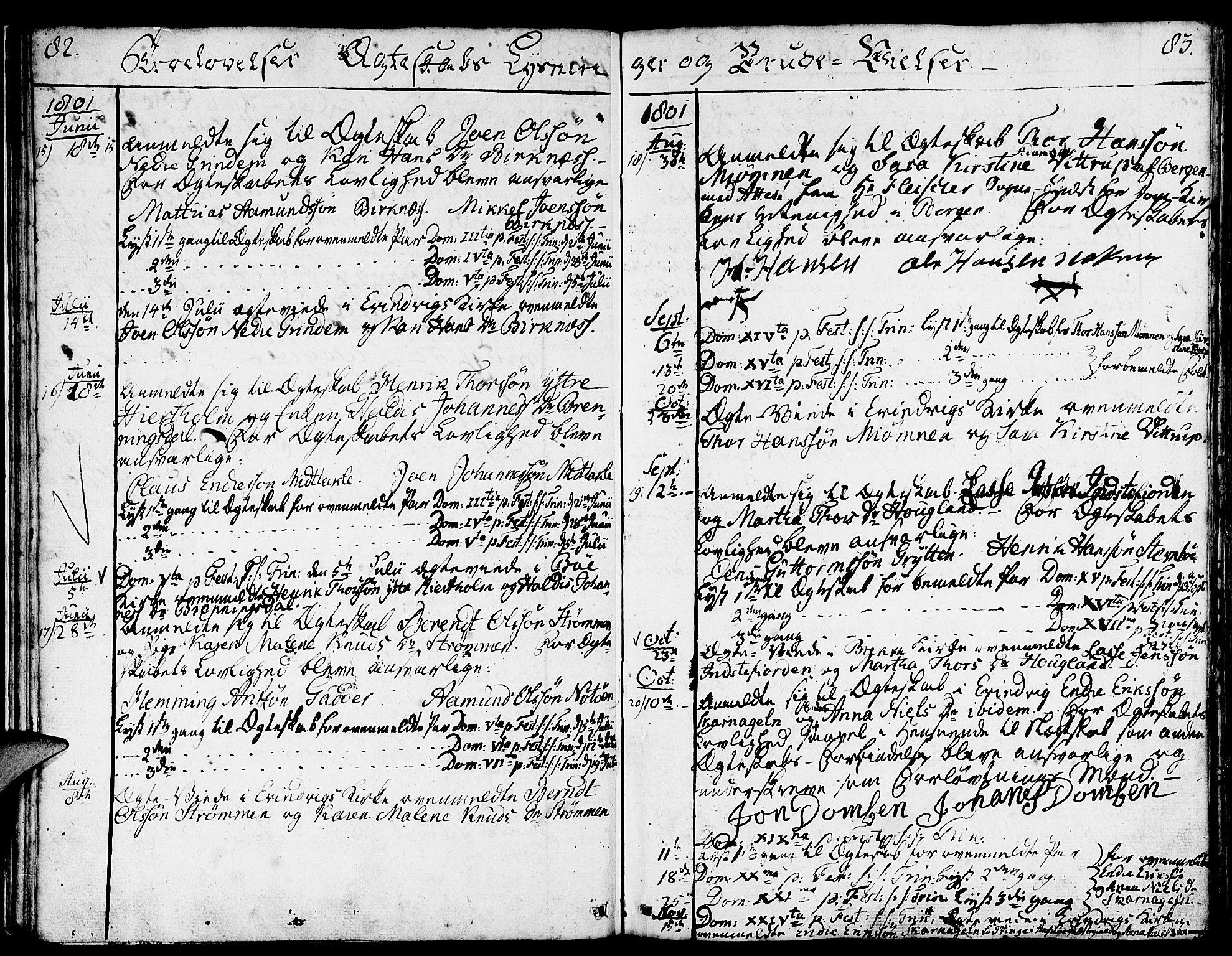 Gulen sokneprestembete, SAB/A-80201/H/Haa/Haaa/L0016: Parish register (official) no. A 16, 1798-1808, p. 82-83