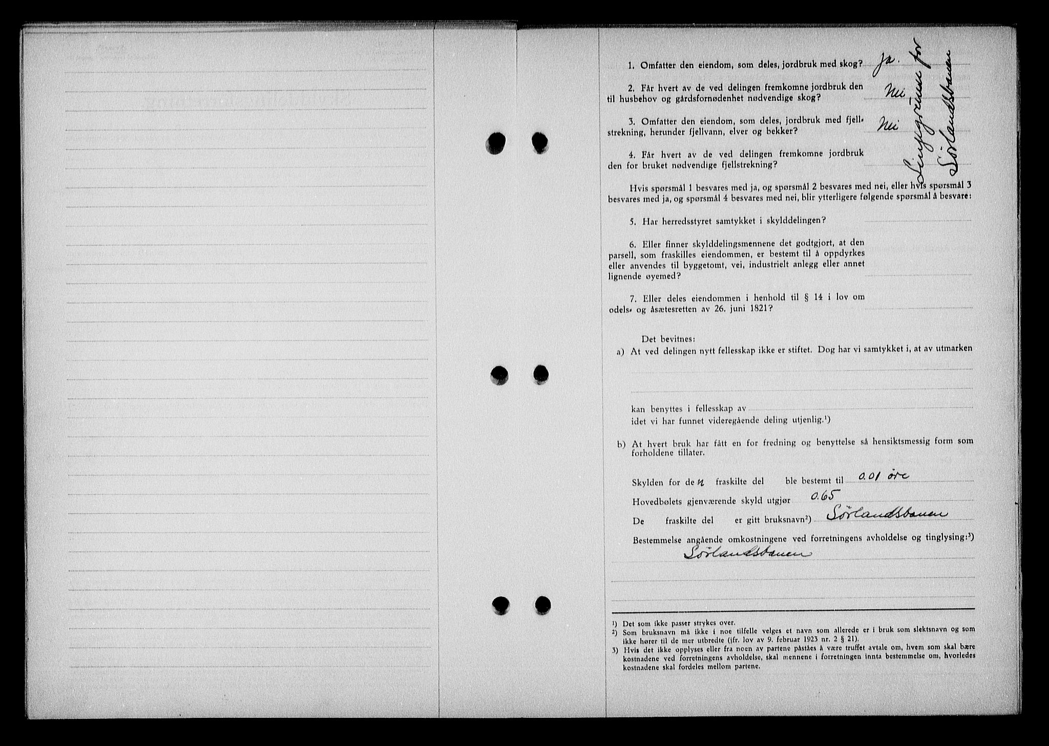 Nedenes sorenskriveri, AV/SAK-1221-0006/G/Gb/Gba/L0048: Mortgage book no. A-II, 1940-1941, Diary no: : 222/1941