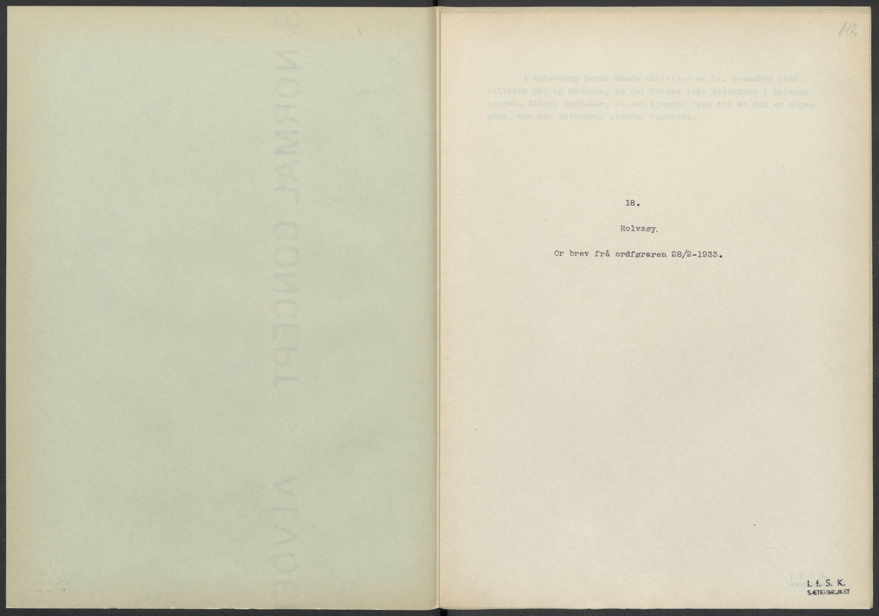 Instituttet for sammenlignende kulturforskning, AV/RA-PA-0424/F/Fc/L0002/0001: Eske B2: / Østfold (perm I), 1932-1935, p. 112