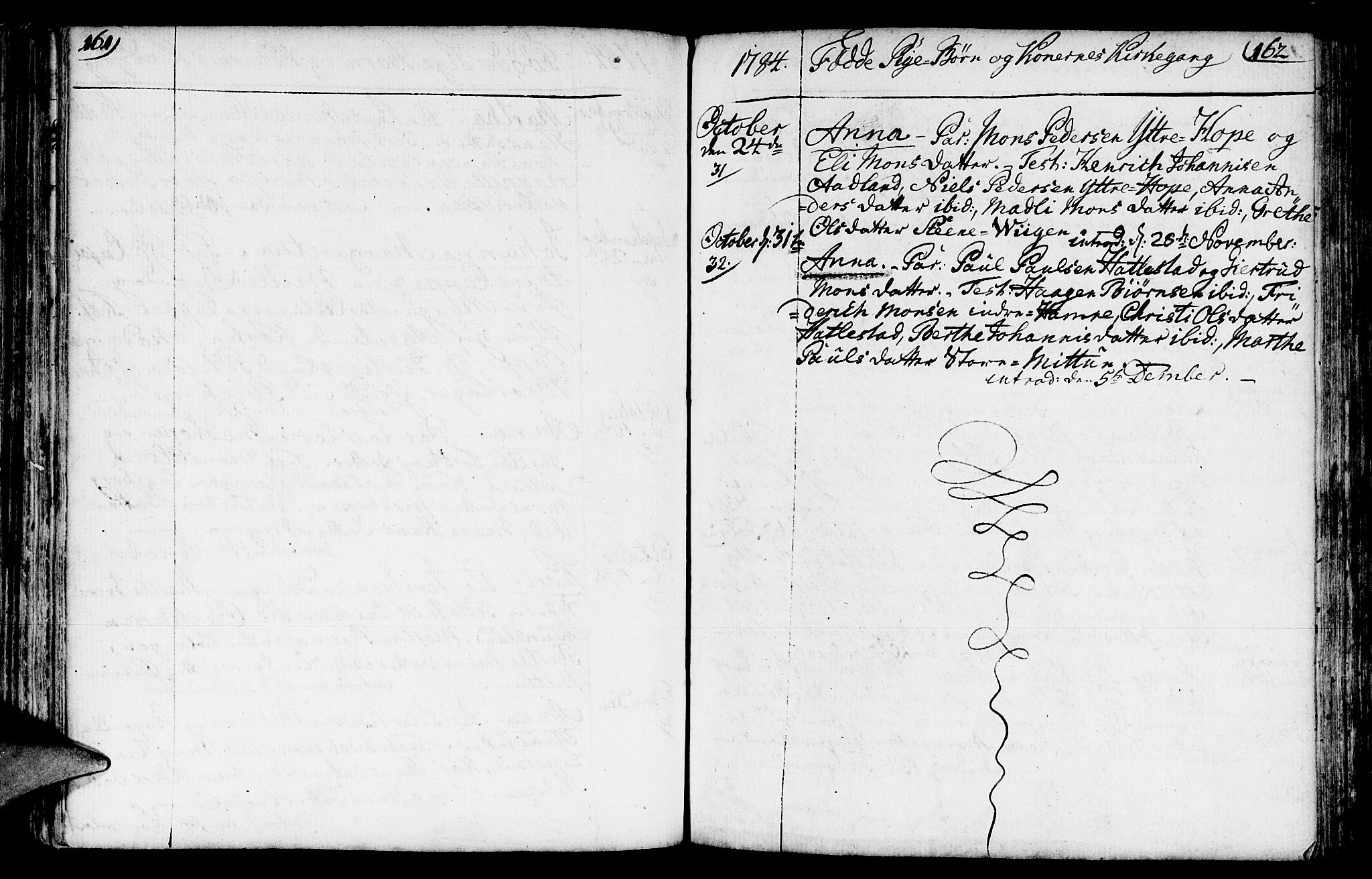 Fana Sokneprestembete, AV/SAB-A-75101/H/Haa/Haaa/L0005: Parish register (official) no. A 5, 1773-1799, p. 161-162