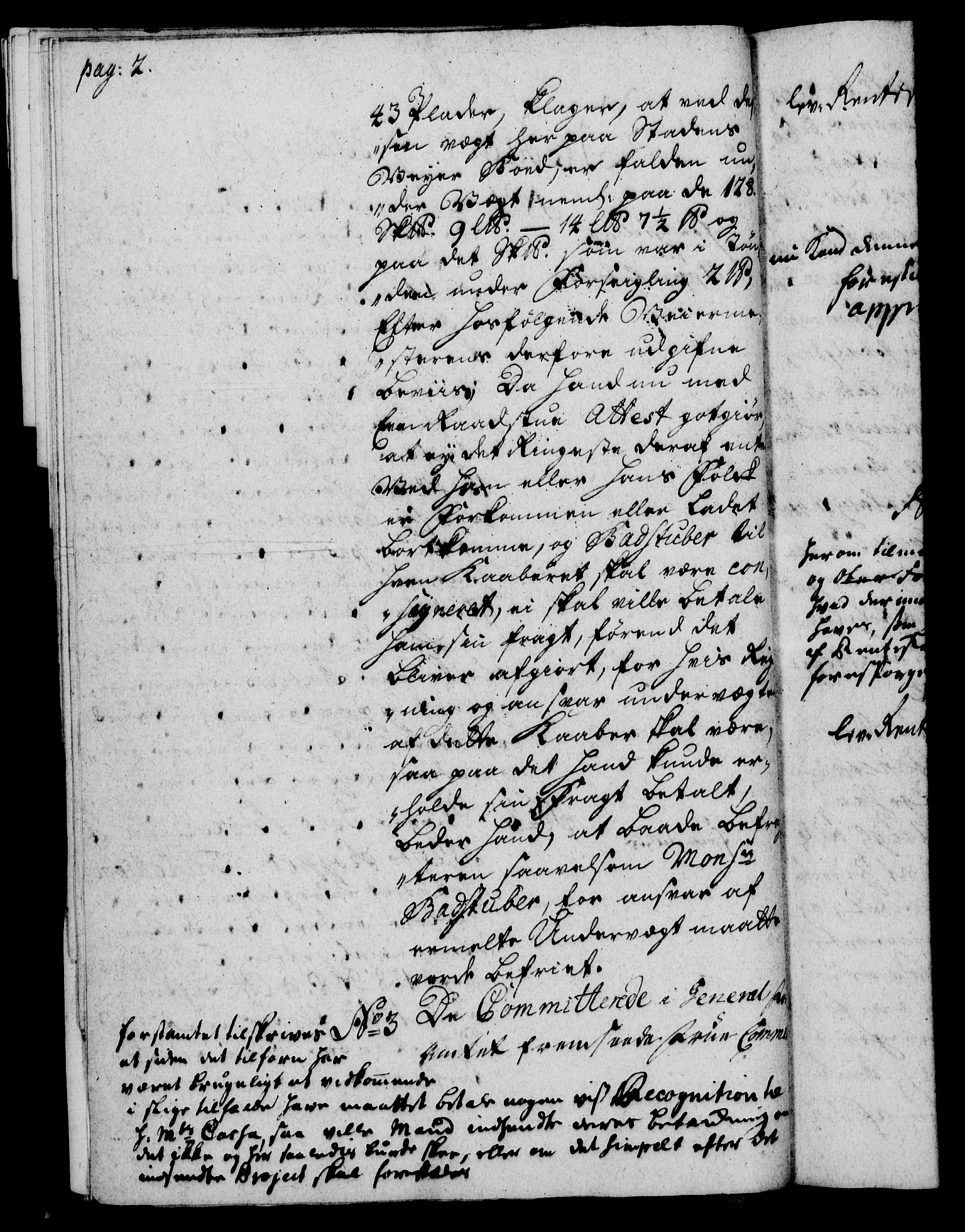 Rentekammeret, Kammerkanselliet, RA/EA-3111/G/Gh/Gha/L0022: Norsk ekstraktmemorialprotokoll (merket RK 53.67), 1739-1741, p. 2