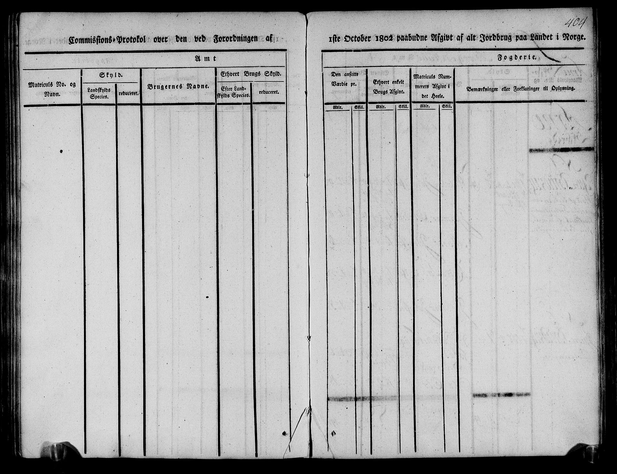 Rentekammeret inntil 1814, Realistisk ordnet avdeling, AV/RA-EA-4070/N/Ne/Nea/L0111: Nordhordland og Voss fogderi. Kommisjonsprotokoll for Nordhordland, 1803, p. 409