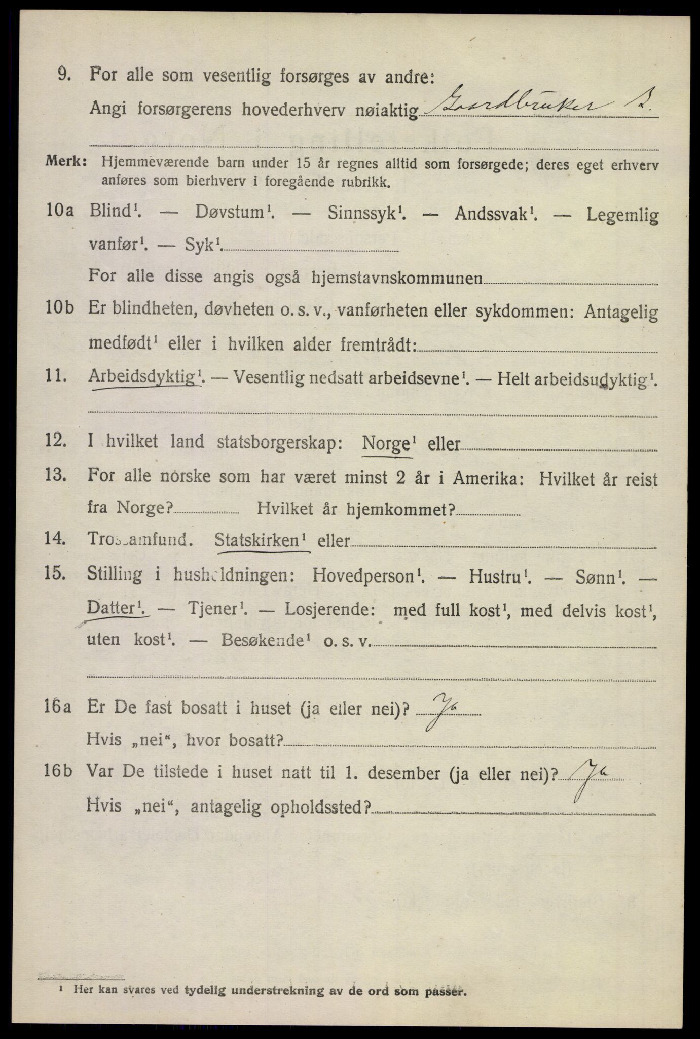 SAKO, 1920 census for Stokke, 1920, p. 10901
