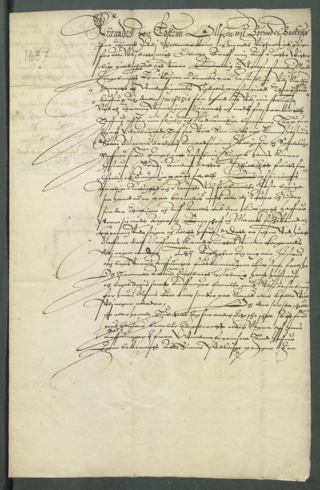 Riksarkivets diplomsamling, AV/RA-EA-5965/F02/L0150: Dokumenter, 1637, p. 48