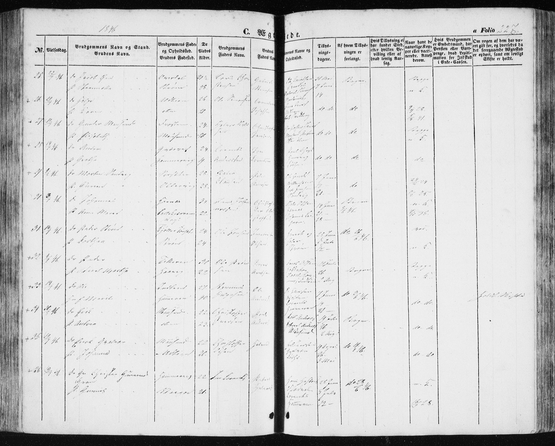 Ministerialprotokoller, klokkerbøker og fødselsregistre - Sør-Trøndelag, AV/SAT-A-1456/634/L0529: Parish register (official) no. 634A05, 1843-1851, p. 227