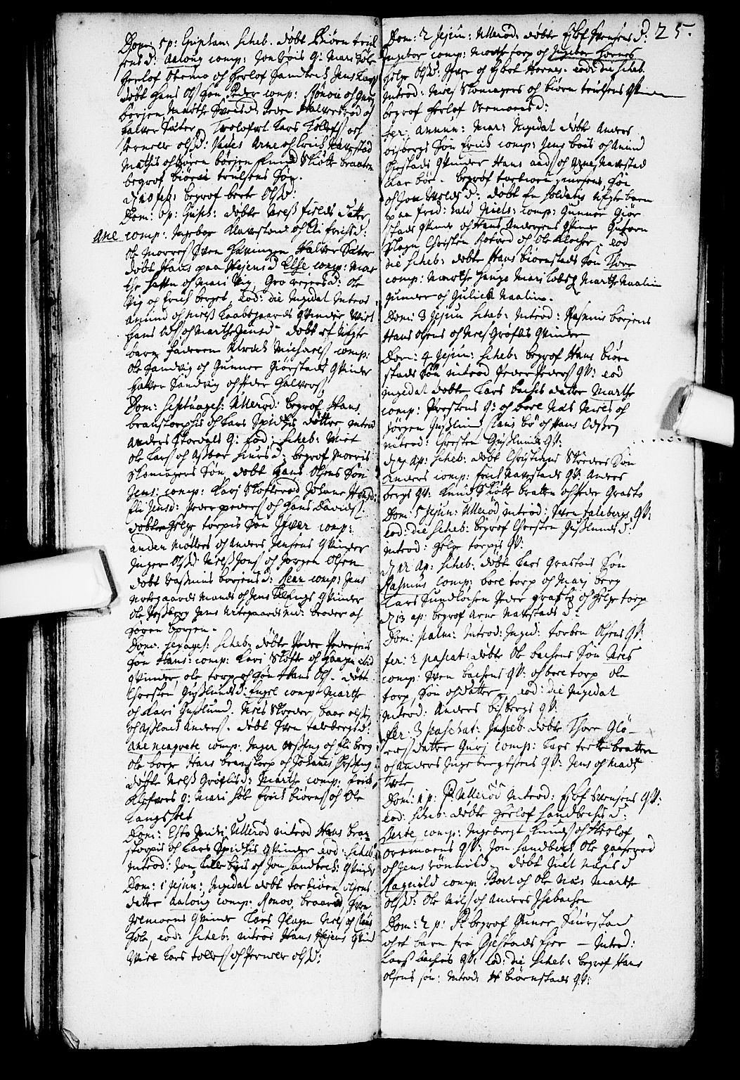 Skjeberg prestekontor Kirkebøker, SAO/A-10923/F/Fa/L0001: Parish register (official) no. I 1, 1702-1725, p. 25