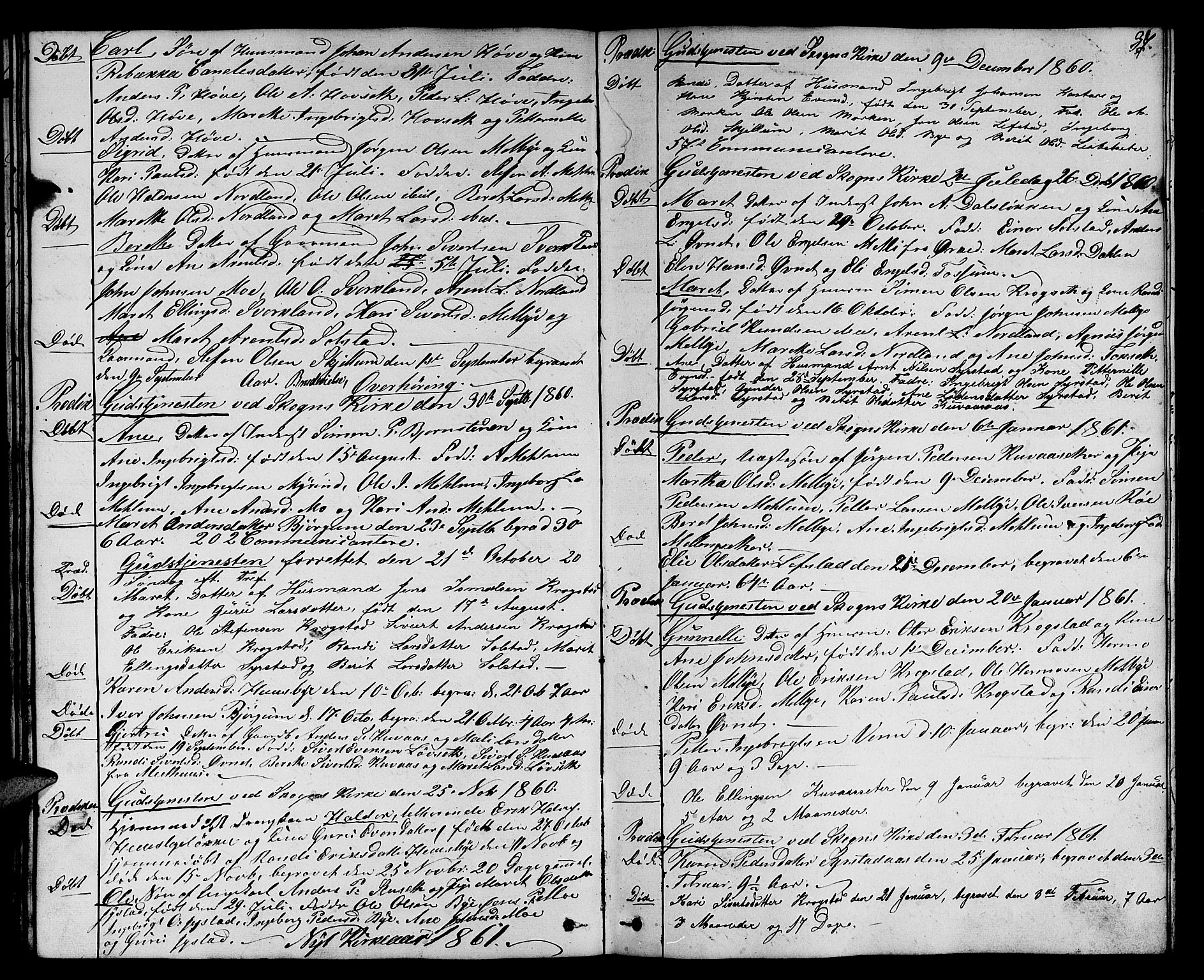 Ministerialprotokoller, klokkerbøker og fødselsregistre - Sør-Trøndelag, SAT/A-1456/667/L0797: Parish register (copy) no. 667C02, 1849-1867, p. 37