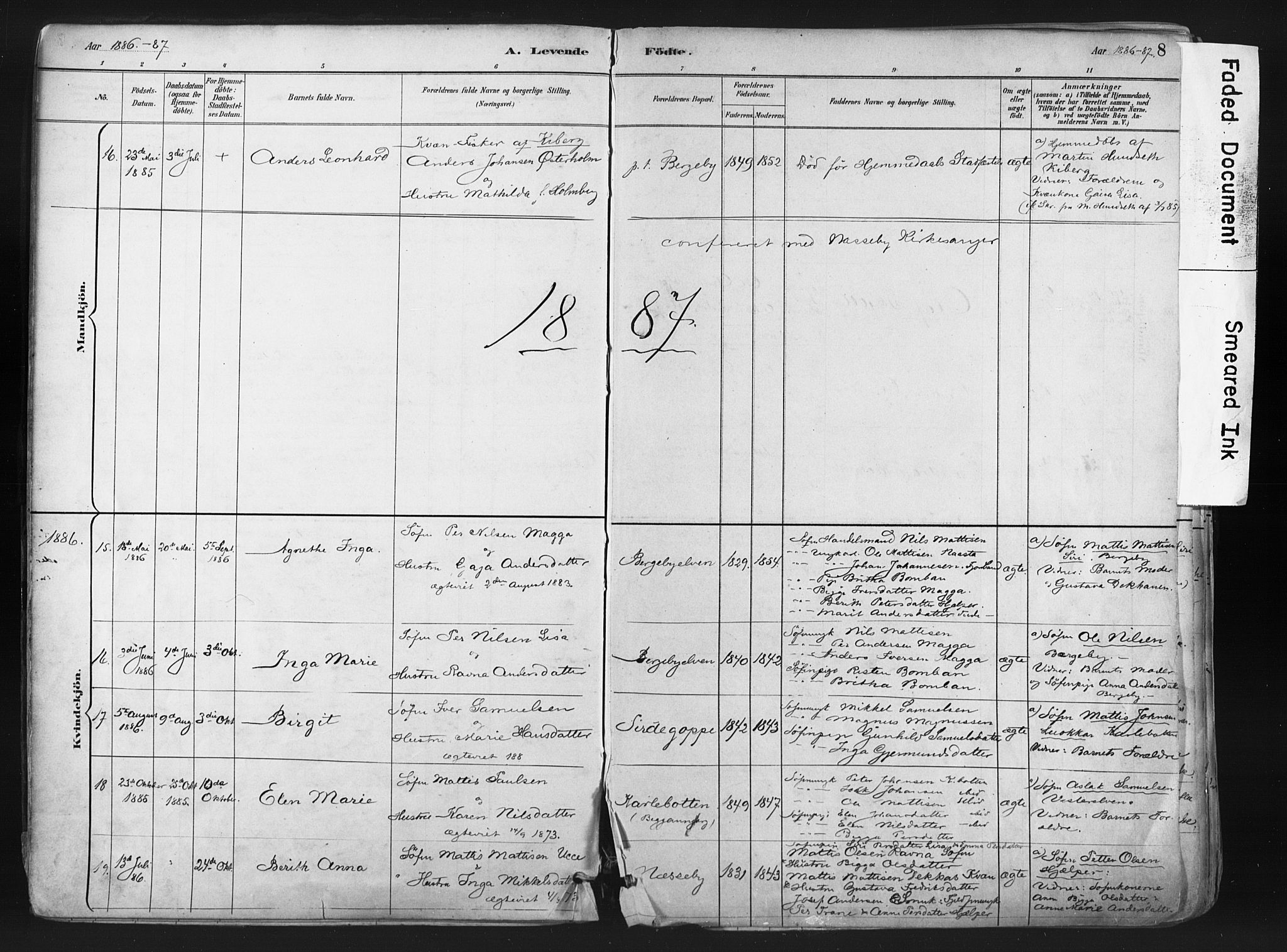 Nesseby sokneprestkontor, AV/SATØ-S-1330/H/Ha/L0006kirke: Parish register (official) no. 6, 1885-1985, p. 8