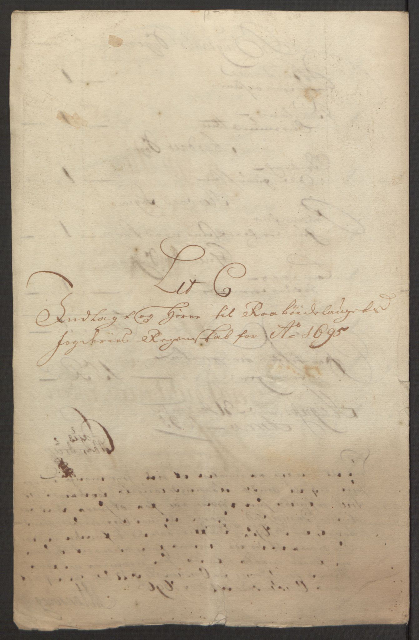 Rentekammeret inntil 1814, Reviderte regnskaper, Fogderegnskap, AV/RA-EA-4092/R40/L2444: Fogderegnskap Råbyggelag, 1693-1696, p. 228
