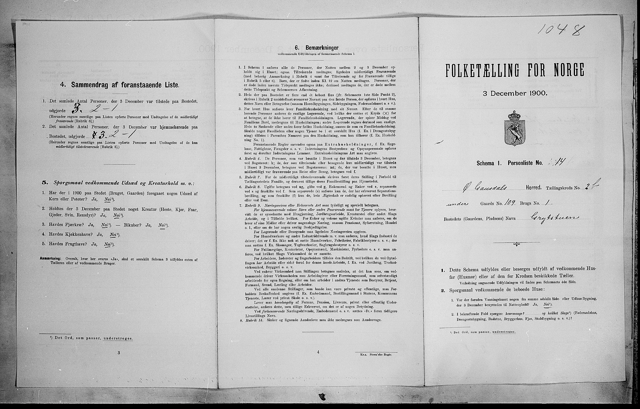 SAH, 1900 census for Østre Gausdal, 1900, p. 401