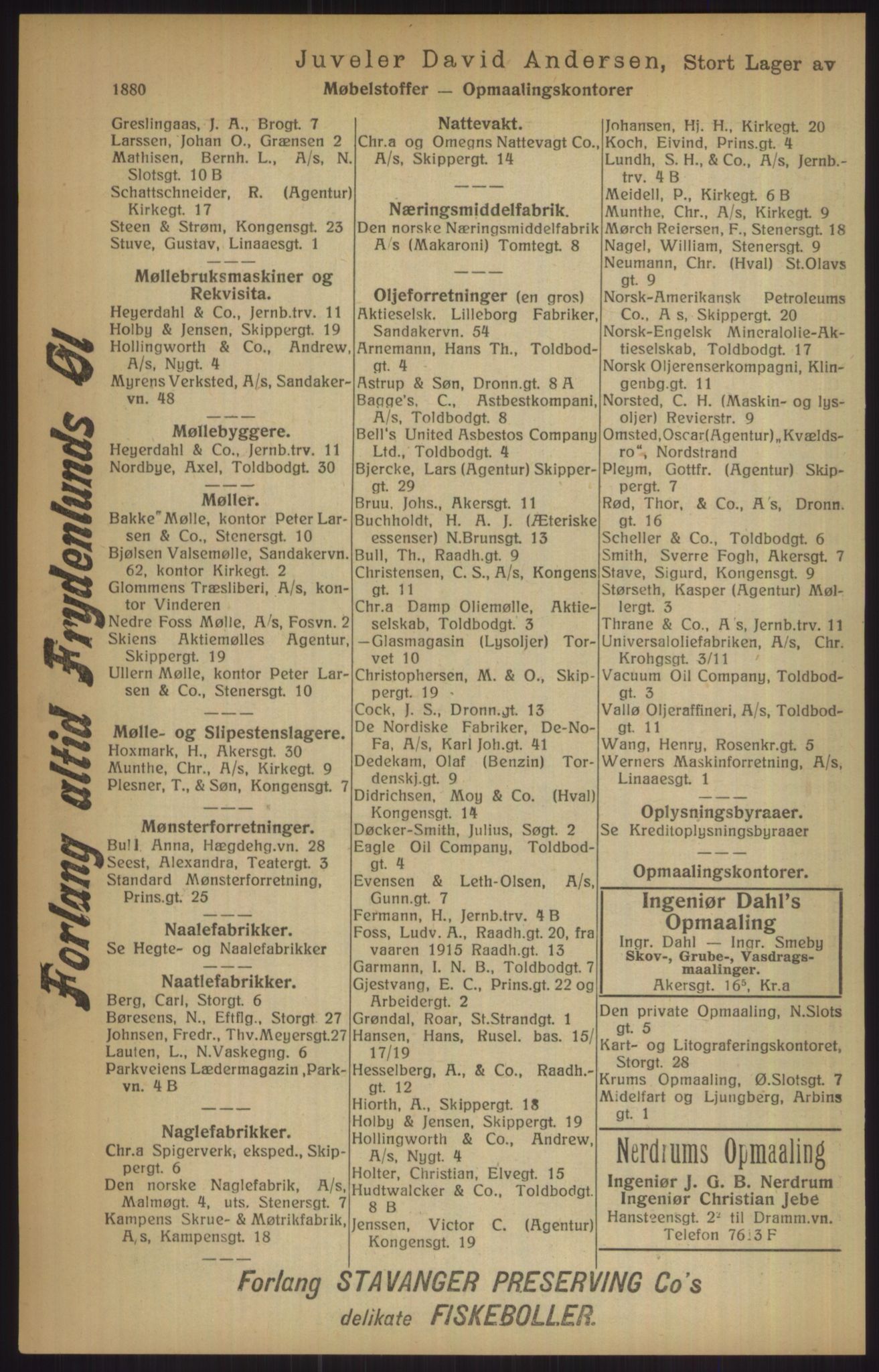 Kristiania/Oslo adressebok, PUBL/-, 1915, p. 1880