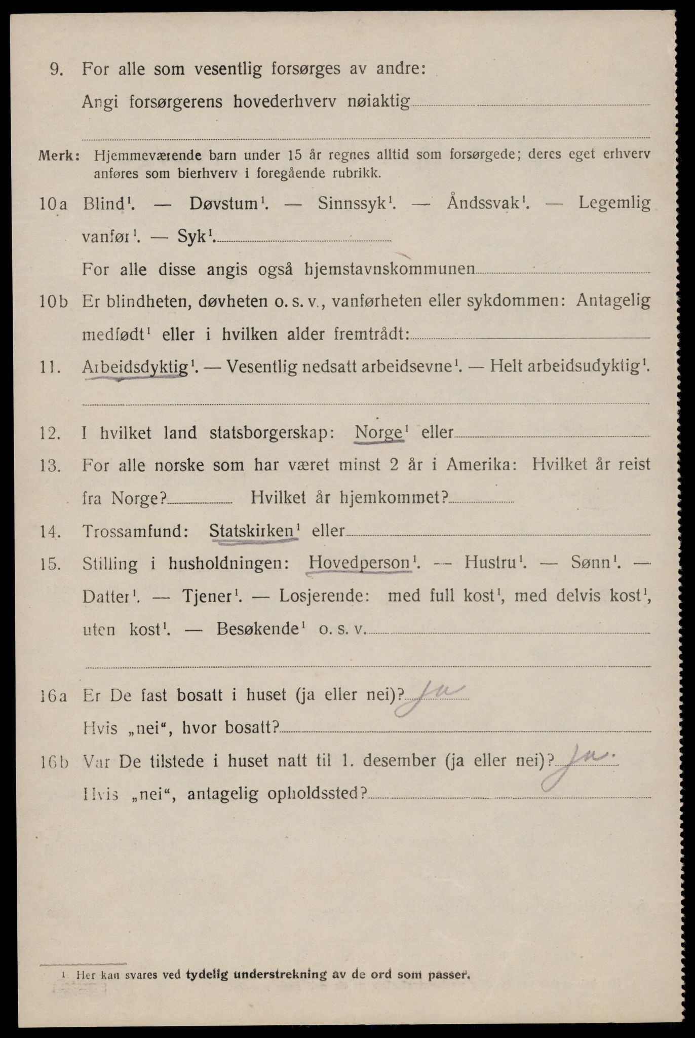 SAST, 1920 census for Hetland, 1920, p. 3654