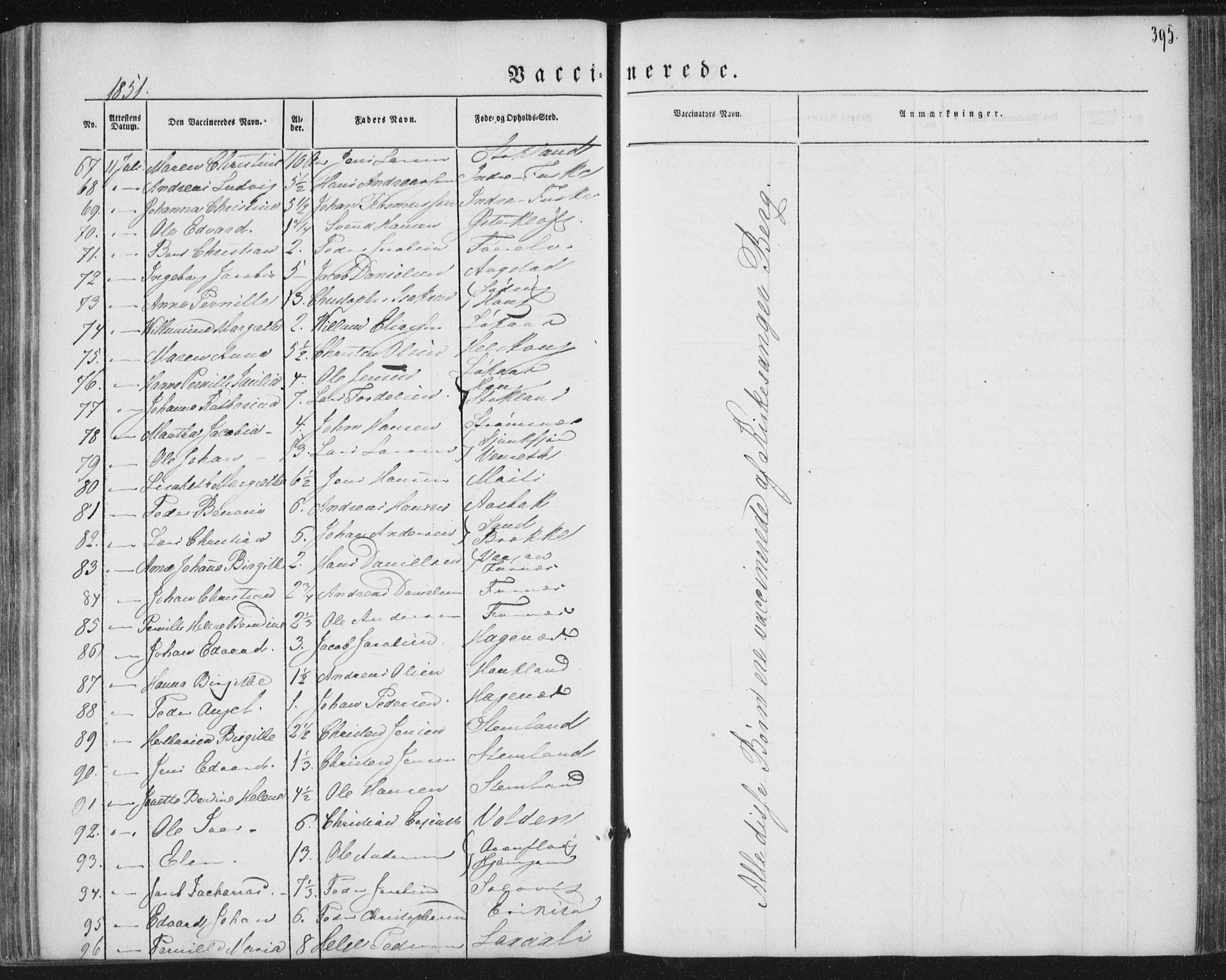 Ministerialprotokoller, klokkerbøker og fødselsregistre - Nordland, AV/SAT-A-1459/852/L0738: Parish register (official) no. 852A08, 1849-1865, p. 395