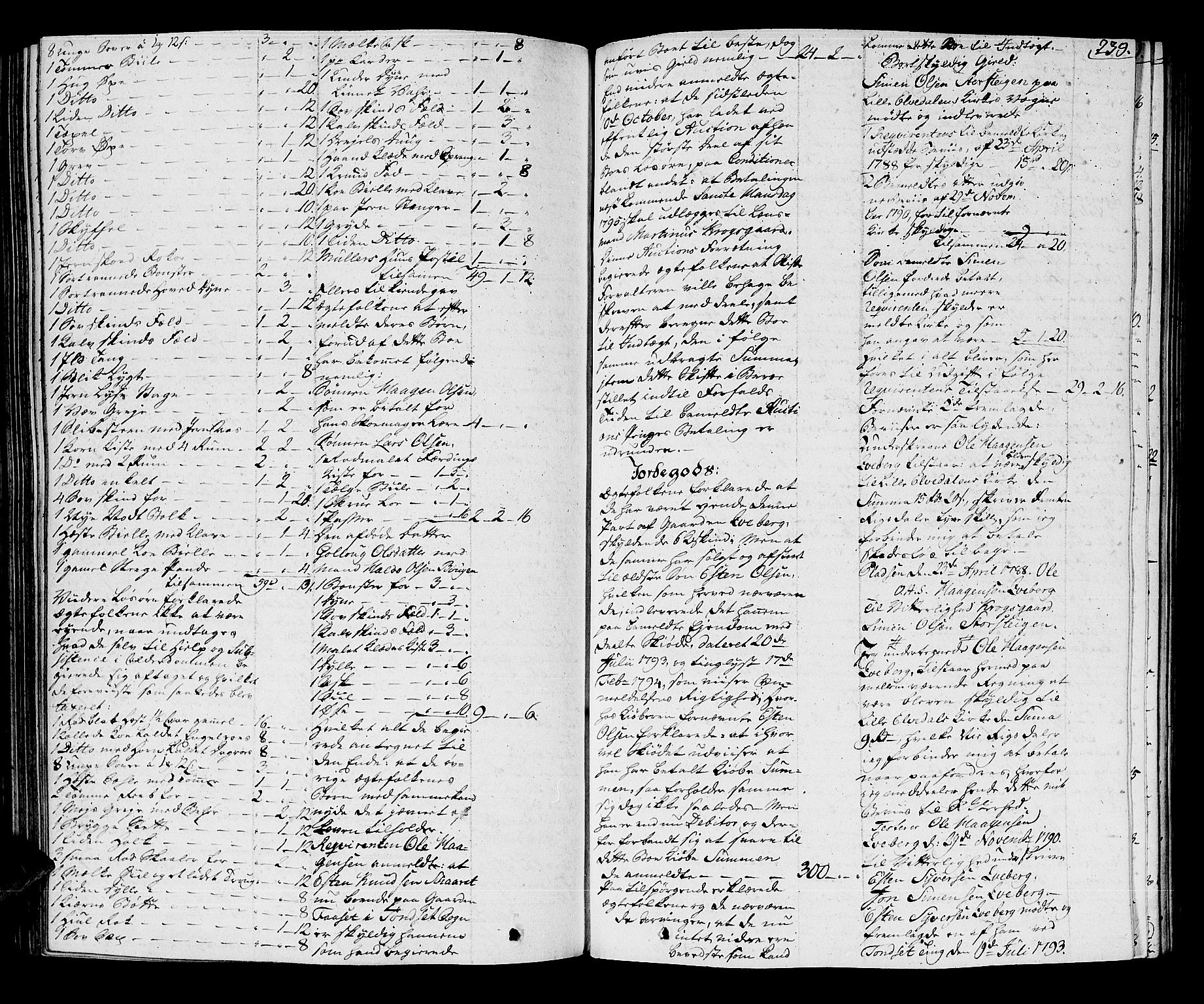Østerdalen sorenskriveri, SAH/TING-032/J/Ja/L0007: Skifteprotokoll, 1793-1798, p. 238b-239a
