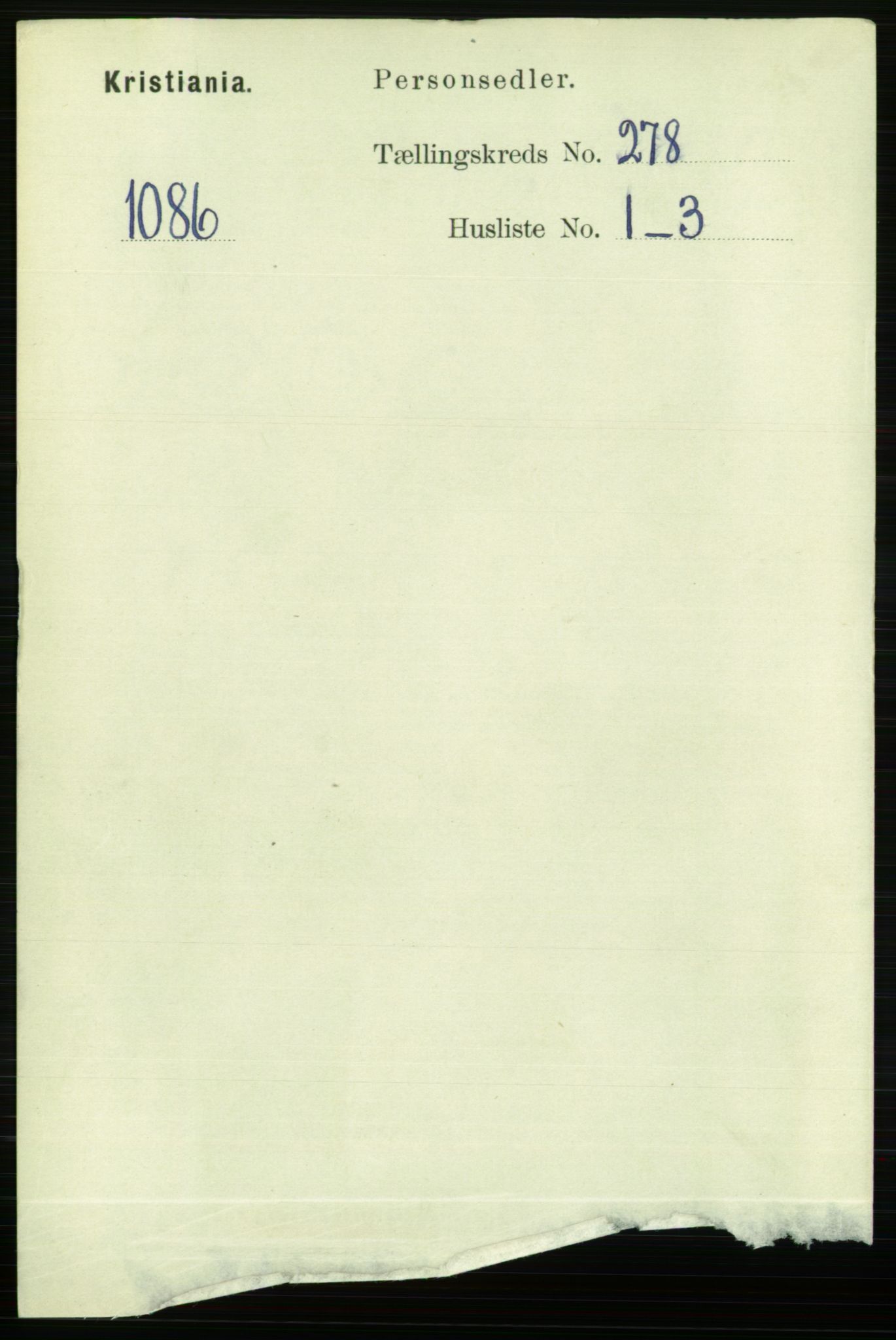 RA, 1891 census for 0301 Kristiania, 1891, p. 168724