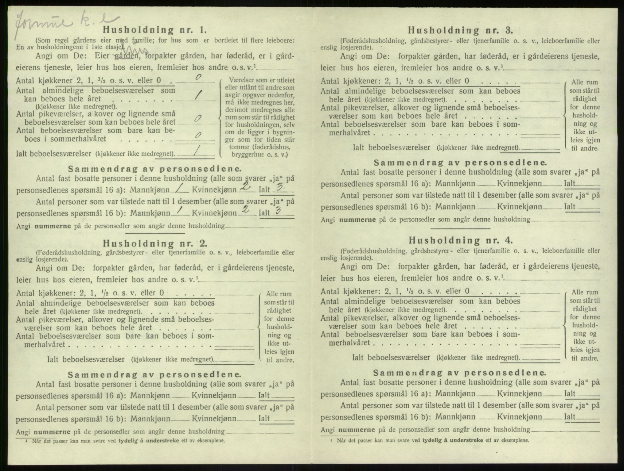 SAB, 1920 census for Jølster, 1920, p. 621