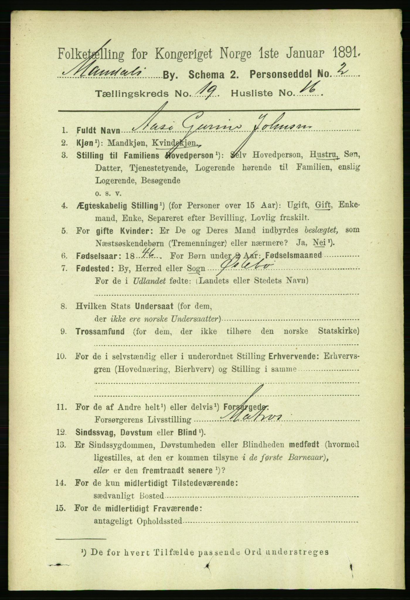 RA, 1891 census for 1002 Mandal, 1891, p. 3911