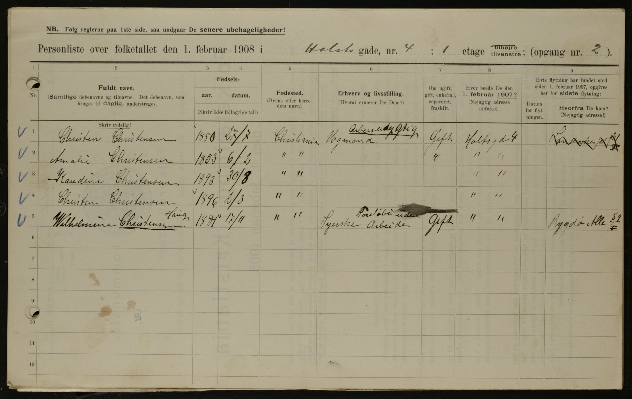 OBA, Municipal Census 1908 for Kristiania, 1908, p. 36862