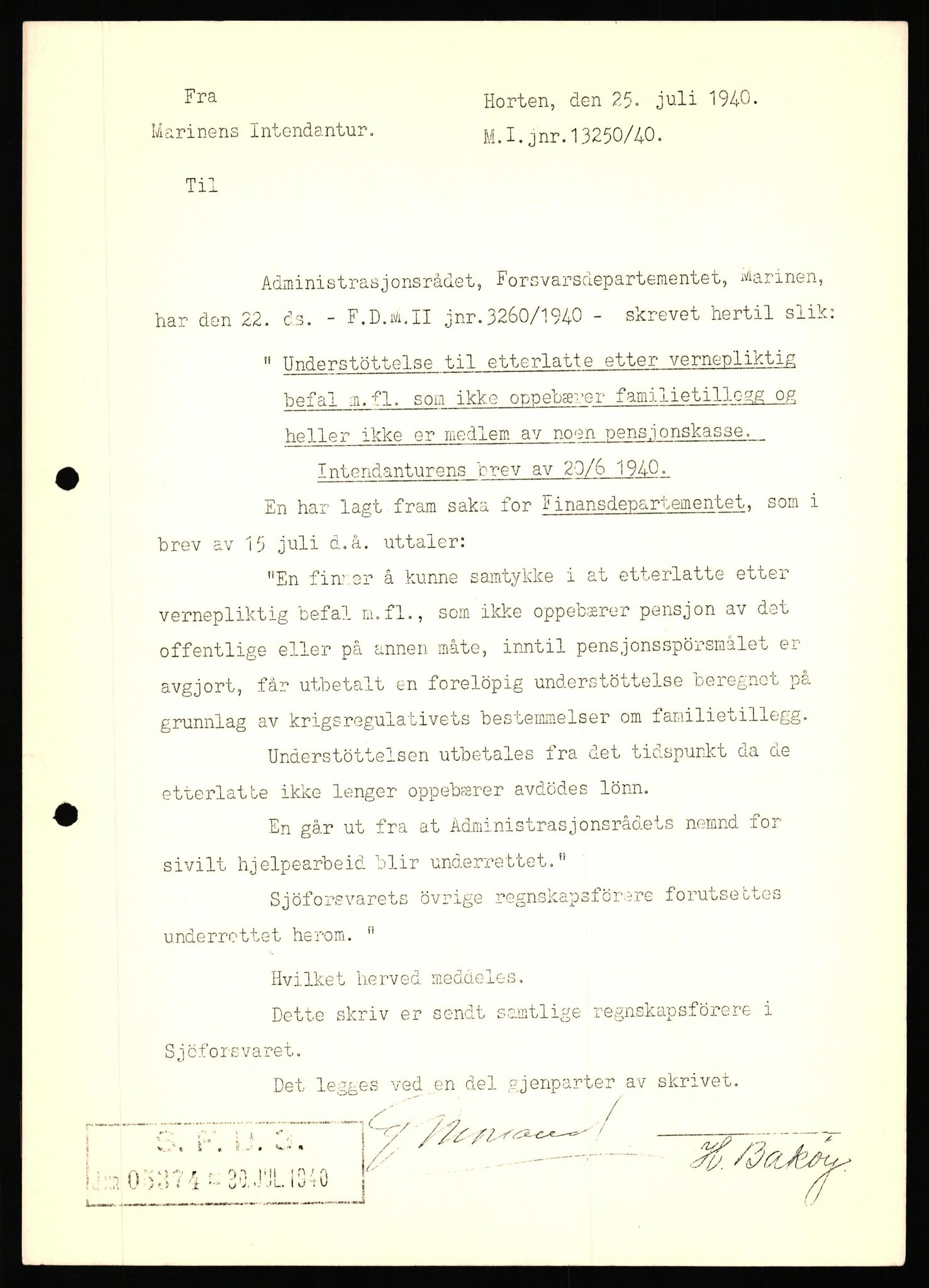 Forsvaret, Forsvarets krigshistoriske avdeling, AV/RA-RAFA-2017/Y/Yf/L0206: II-C-11-2120  -  Kapitulasjonen 7. juni 1940.  Okkupasjonstiden., 1940-1945, p. 150