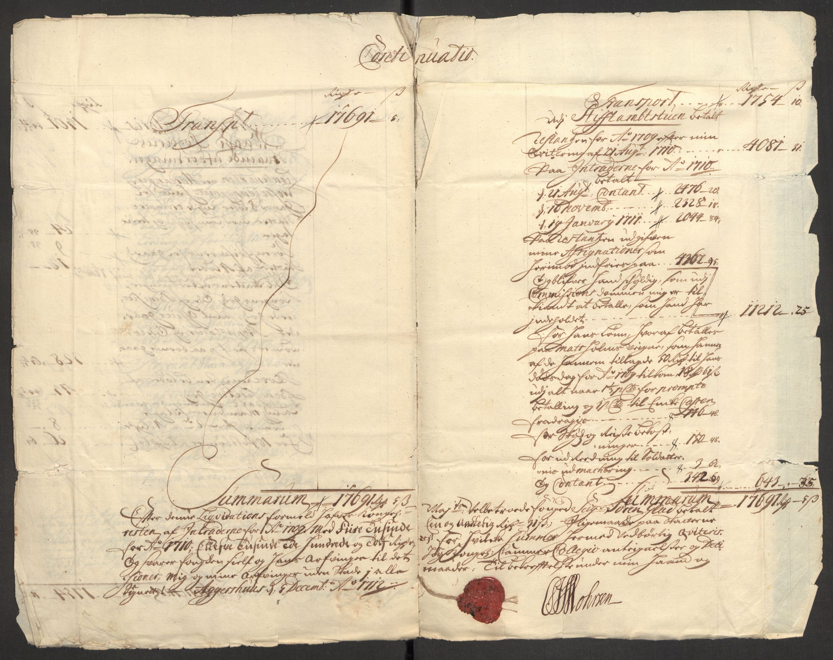 Rentekammeret inntil 1814, Reviderte regnskaper, Fogderegnskap, AV/RA-EA-4092/R51/L3191: Fogderegnskap Nordhordland og Voss, 1710, p. 26