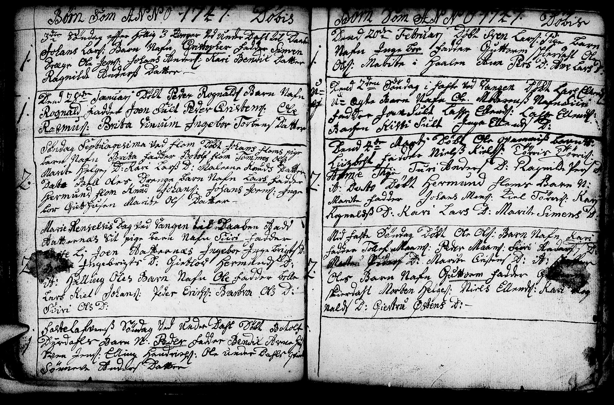 Aurland sokneprestembete, SAB/A-99937/H/Ha/Haa/L0003: Parish register (official) no. A 3, 1735-1761, p. 48