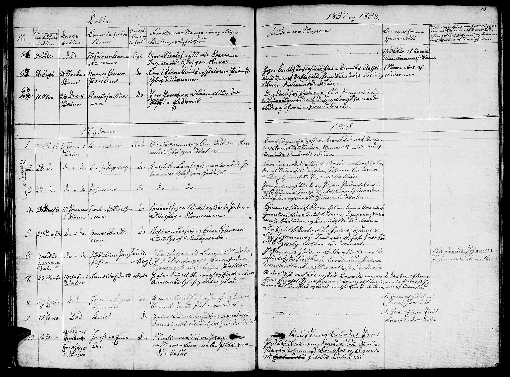 Ministerialprotokoller, klokkerbøker og fødselsregistre - Møre og Romsdal, AV/SAT-A-1454/524/L0363: Parish register (copy) no. 524C04, 1855-1864, p. 19