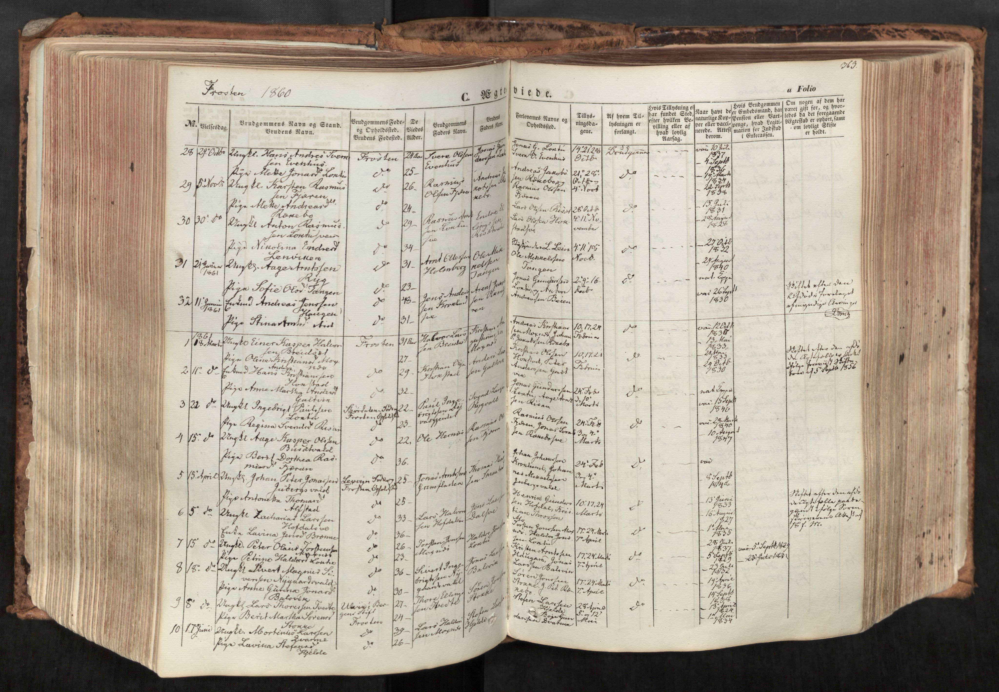 Ministerialprotokoller, klokkerbøker og fødselsregistre - Nord-Trøndelag, SAT/A-1458/713/L0116: Parish register (official) no. 713A07, 1850-1877, p. 363
