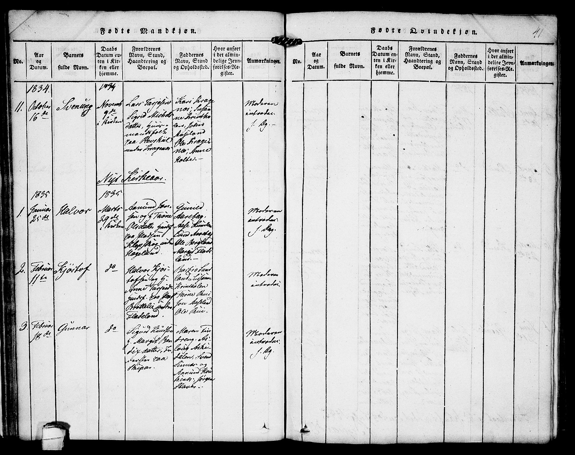 Kviteseid kirkebøker, SAKO/A-276/F/Fc/L0001: Parish register (official) no. III 1, 1815-1836, p. 41