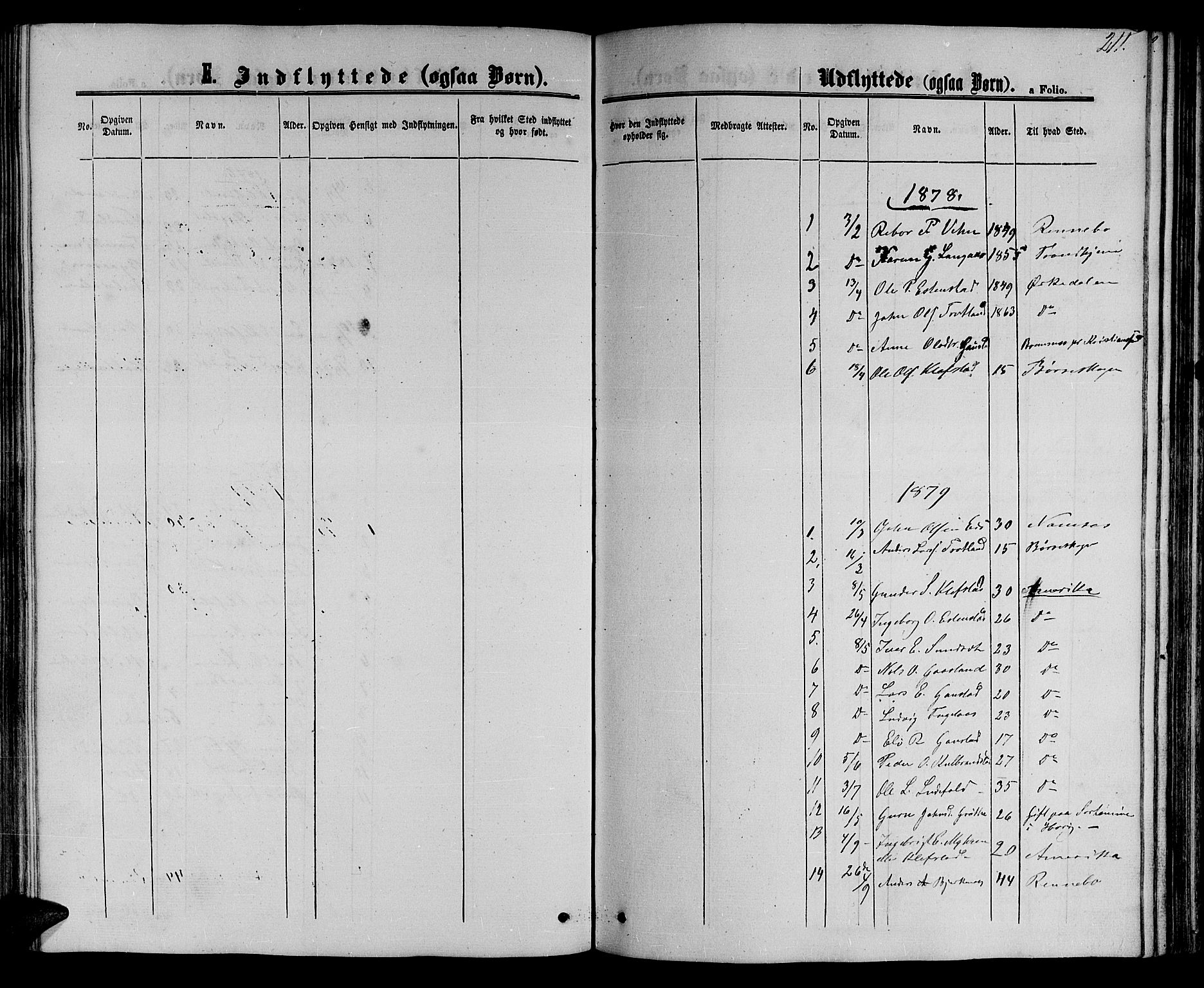 Ministerialprotokoller, klokkerbøker og fødselsregistre - Sør-Trøndelag, SAT/A-1456/694/L1131: Parish register (copy) no. 694C03, 1858-1886, p. 211