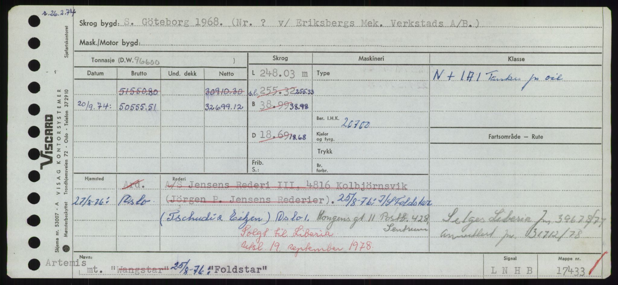 Sjøfartsdirektoratet med forløpere, Skipsmålingen, RA/S-1627/H/Hd/L0011: Fartøy, Fla-Får, p. 129