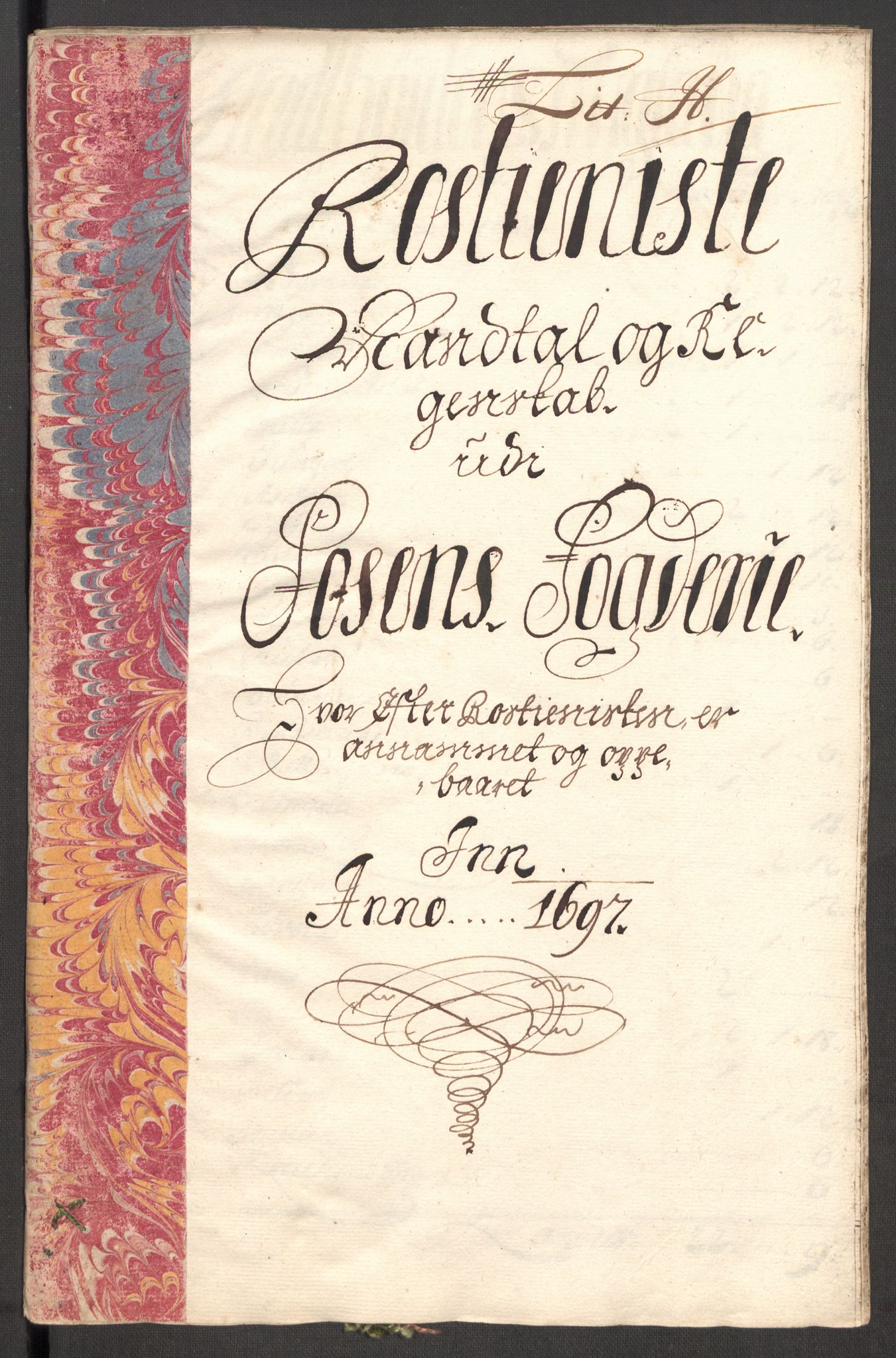 Rentekammeret inntil 1814, Reviderte regnskaper, Fogderegnskap, RA/EA-4092/R57/L3852: Fogderegnskap Fosen, 1697, p. 122
