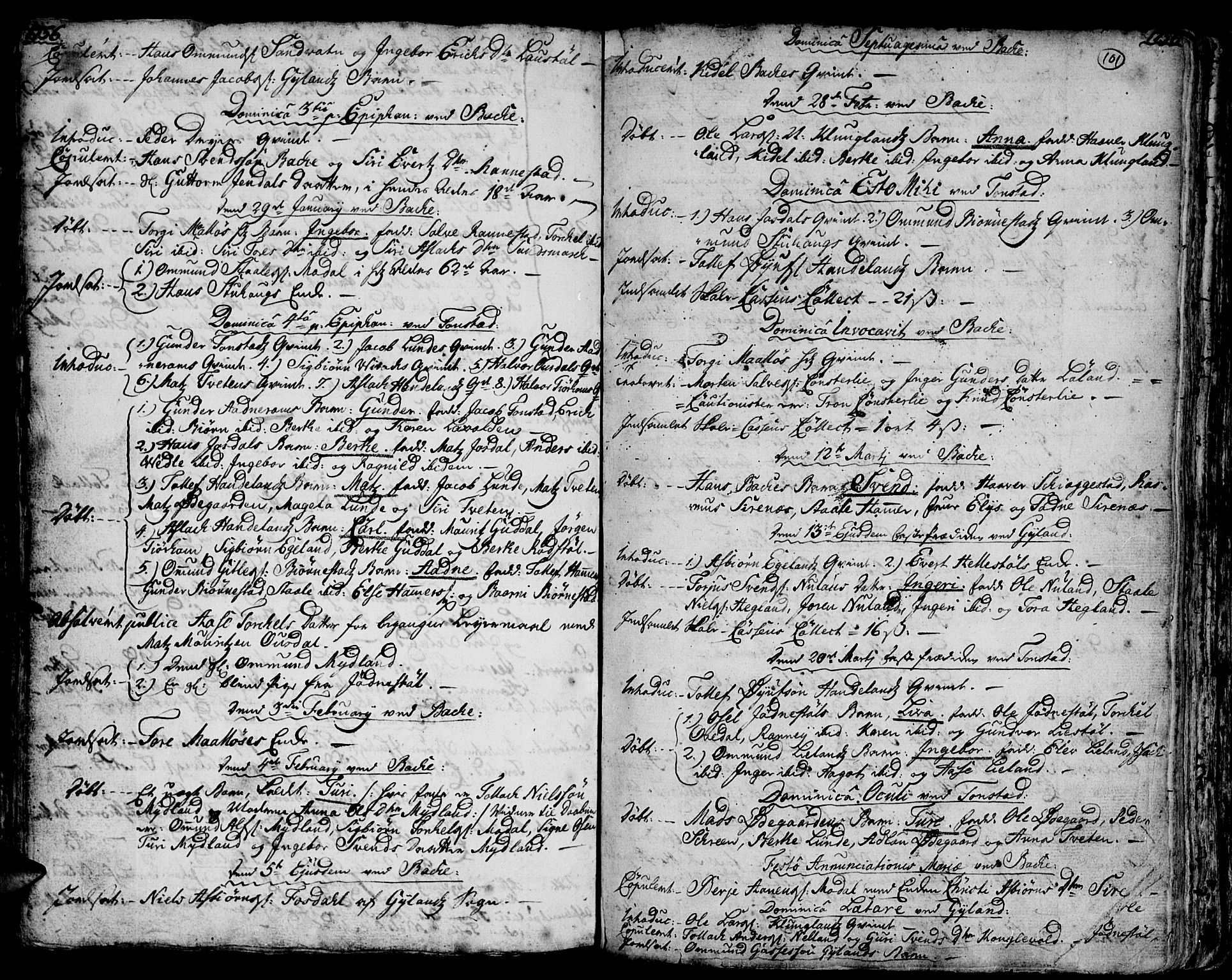 Bakke sokneprestkontor, AV/SAK-1111-0002/F/Fa/Faa/L0001: Parish register (official) no. A 1, 1741-1780, p. 101