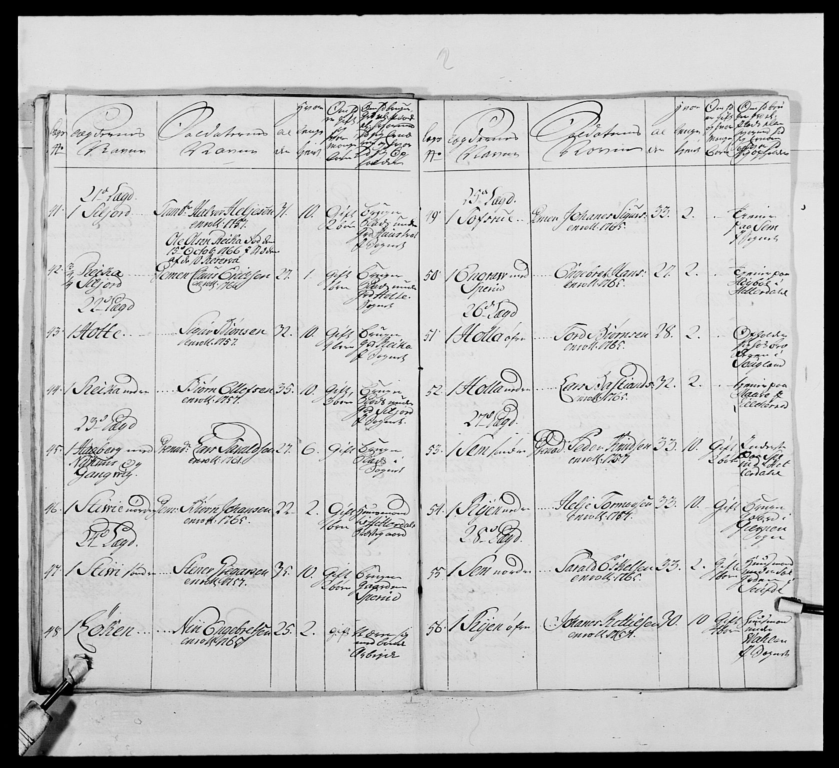 Kommanderende general (KG I) med Det norske krigsdirektorium, AV/RA-EA-5419/E/Ea/L0489: 1. Akershusiske regiment, 1767, p. 56