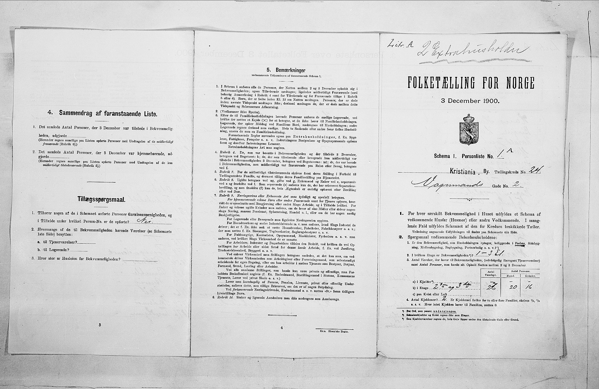 SAO, 1900 census for Kristiania, 1900, p. 113602