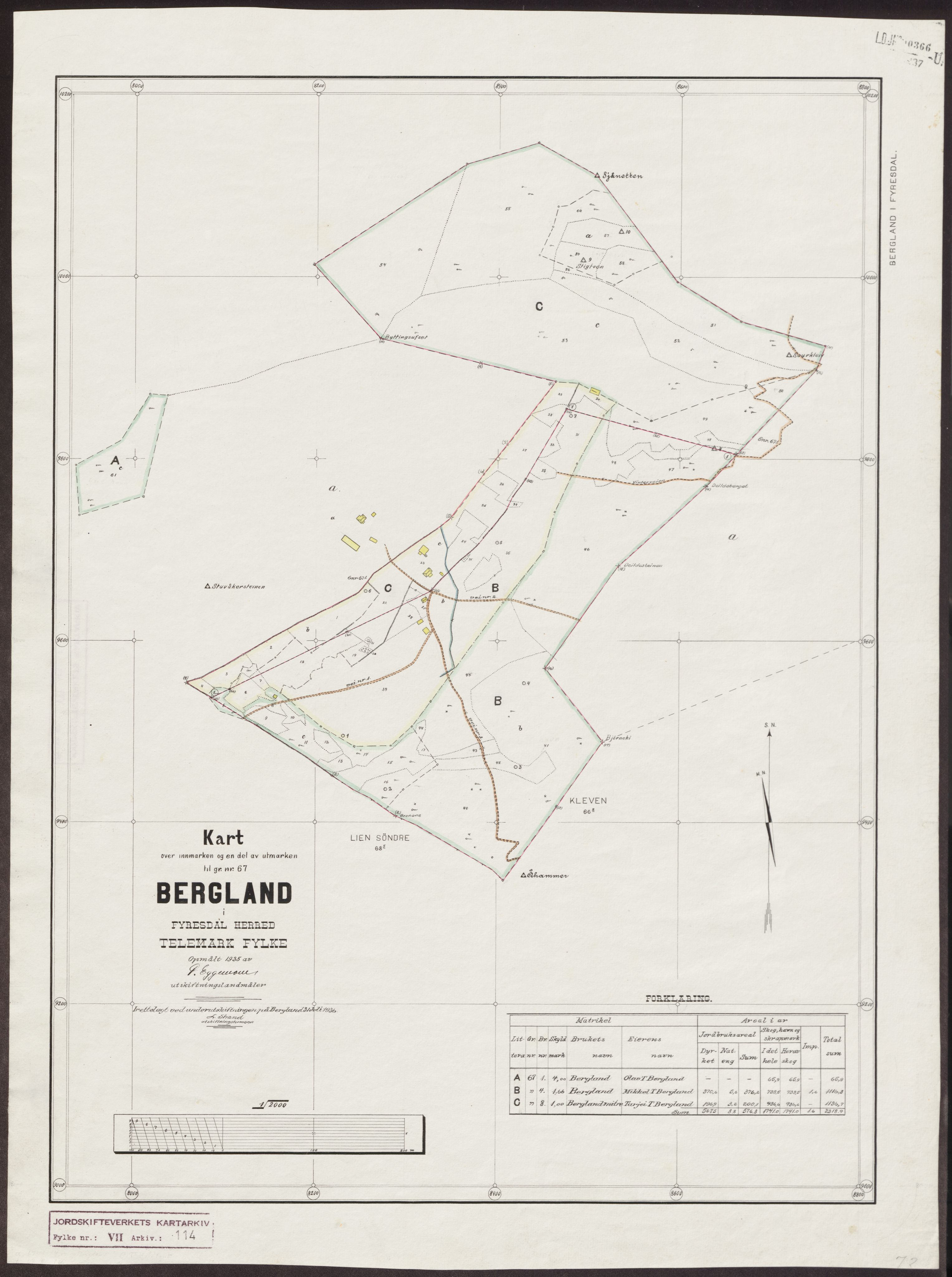 Jordskifteverkets kartarkiv, AV/RA-S-3929/T, 1859-1988, p. 147