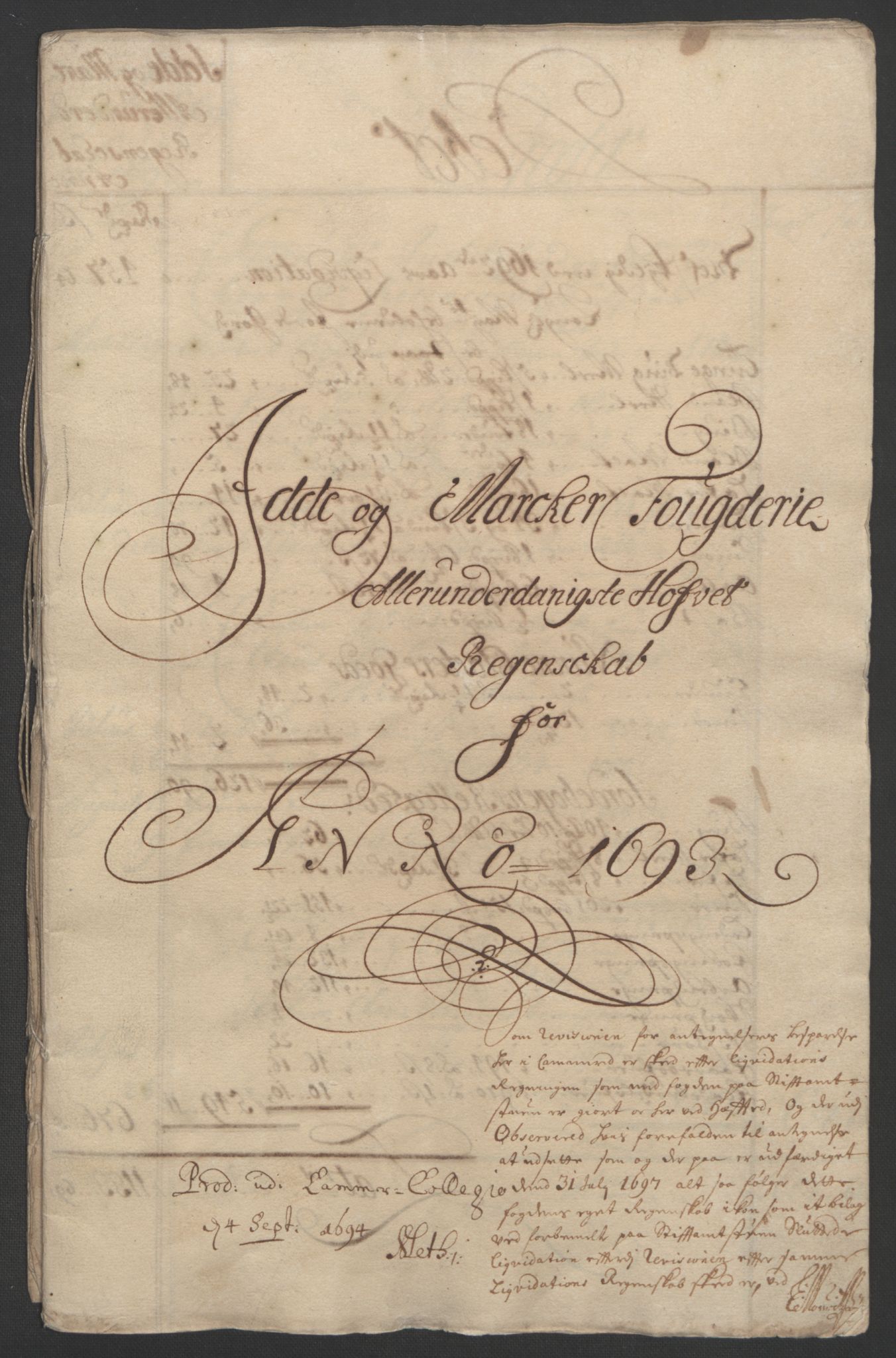 Rentekammeret inntil 1814, Reviderte regnskaper, Fogderegnskap, RA/EA-4092/R01/L0011: Fogderegnskap Idd og Marker, 1692-1693, p. 193