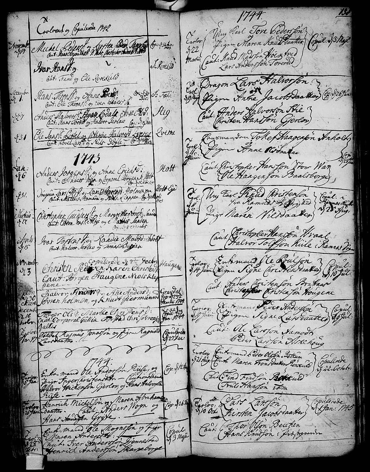Stokke kirkebøker, SAKO/A-320/F/Fa/L0002: Parish register (official) no. I 2, 1732-1770, p. 138