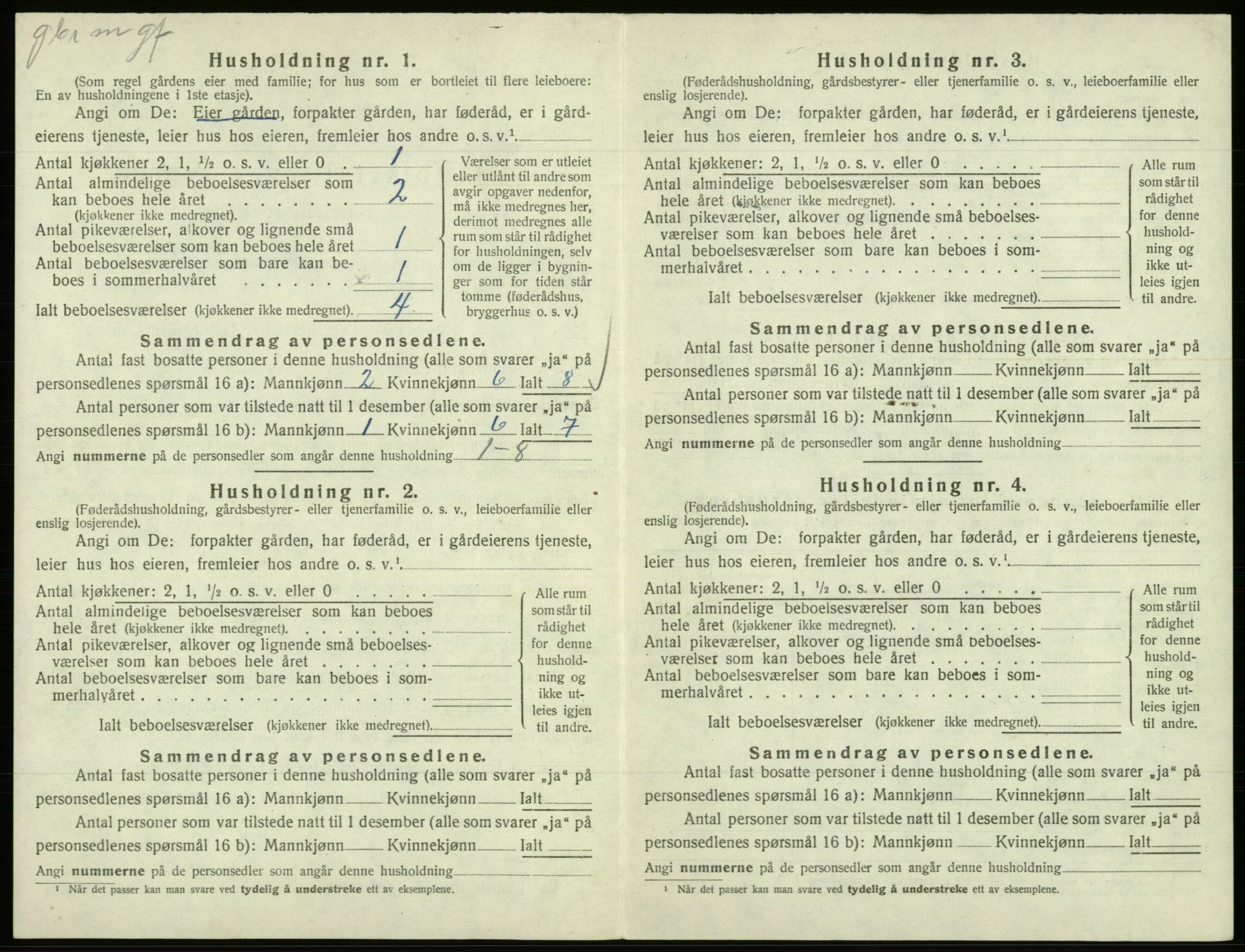 SAB, 1920 census for Samnanger, 1920, p. 565