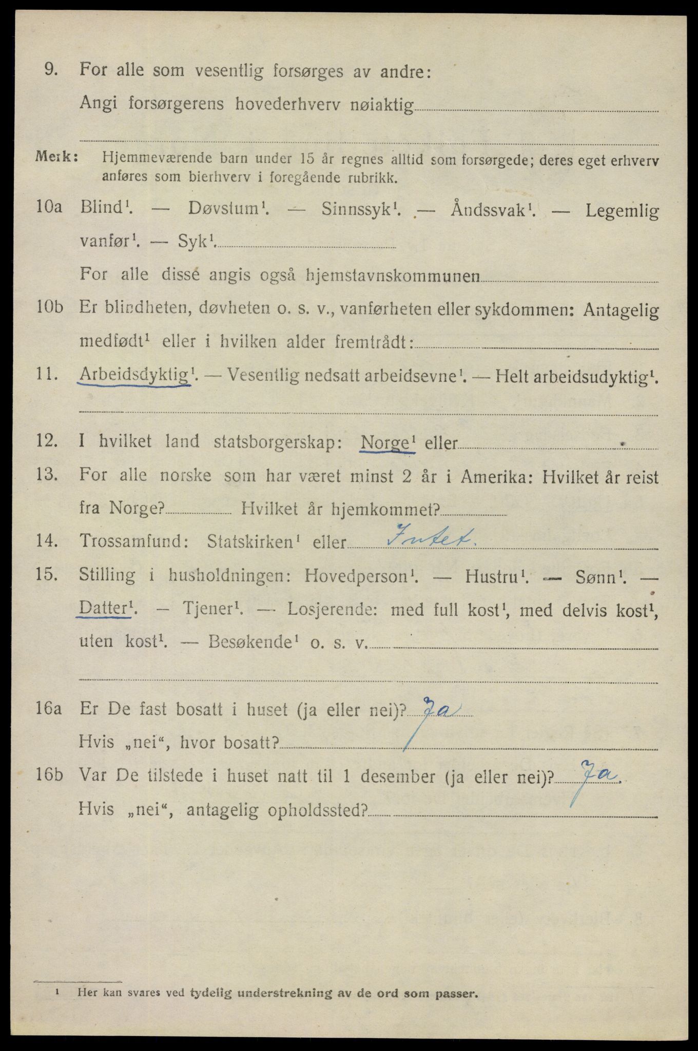 SAO, 1920 census for Spydeberg, 1920, p. 6150