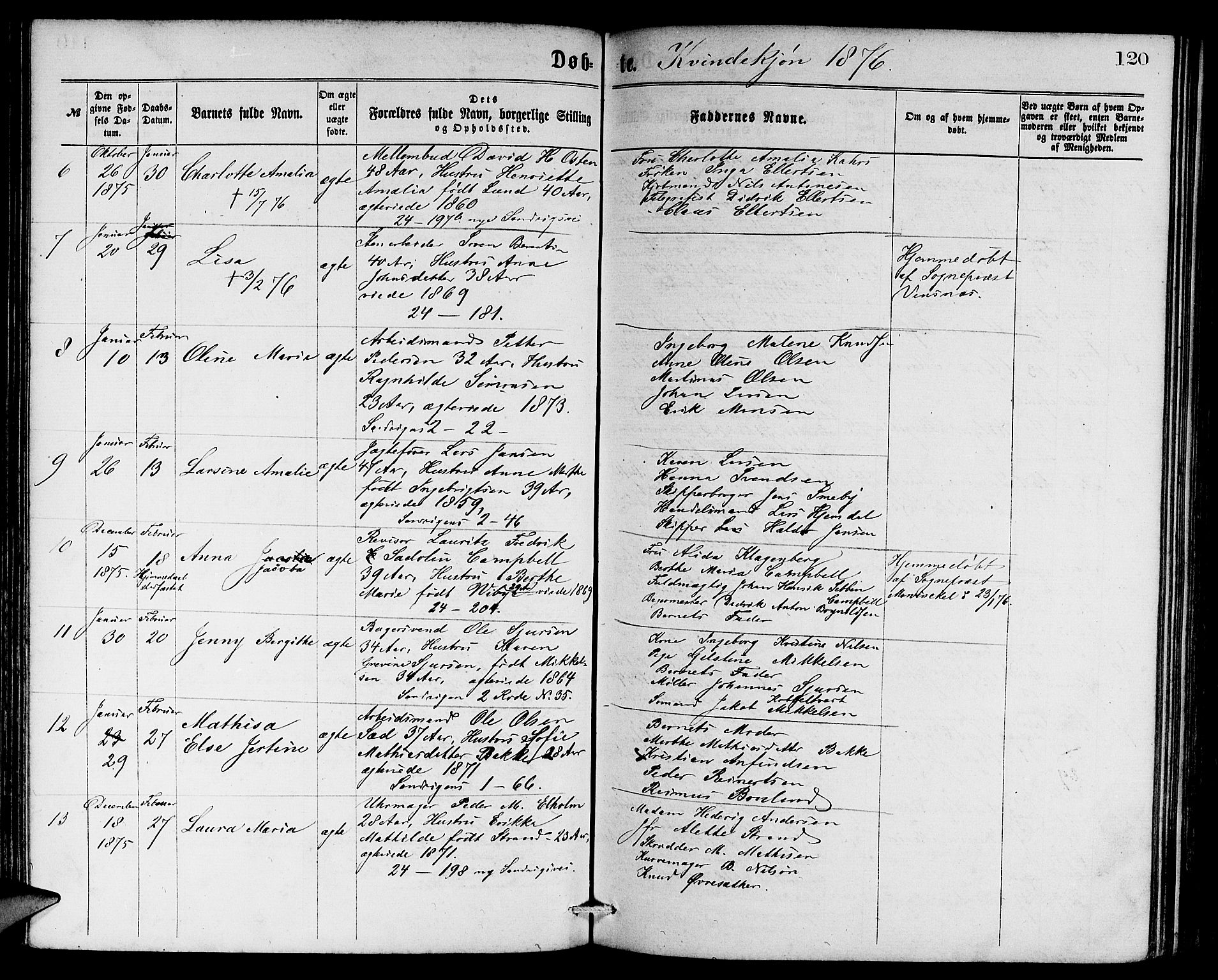 Sandviken Sokneprestembete, AV/SAB-A-77601/H/Hb: Parish register (copy) no. A 1, 1867-1879, p. 120