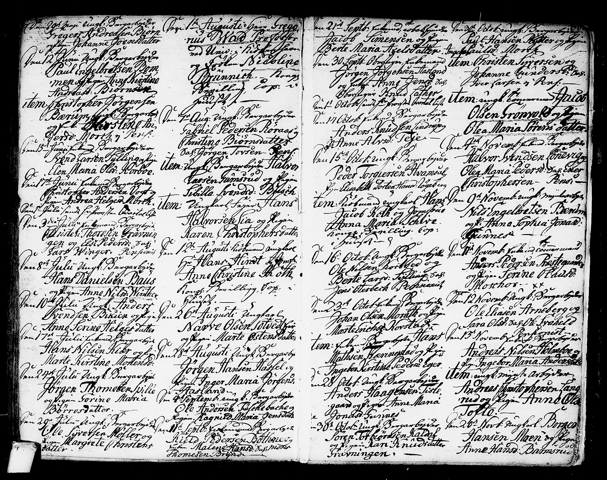 Kongsberg kirkebøker, SAKO/A-22/F/Fa/L0007: Parish register (official) no. I 7, 1795-1816, p. 368