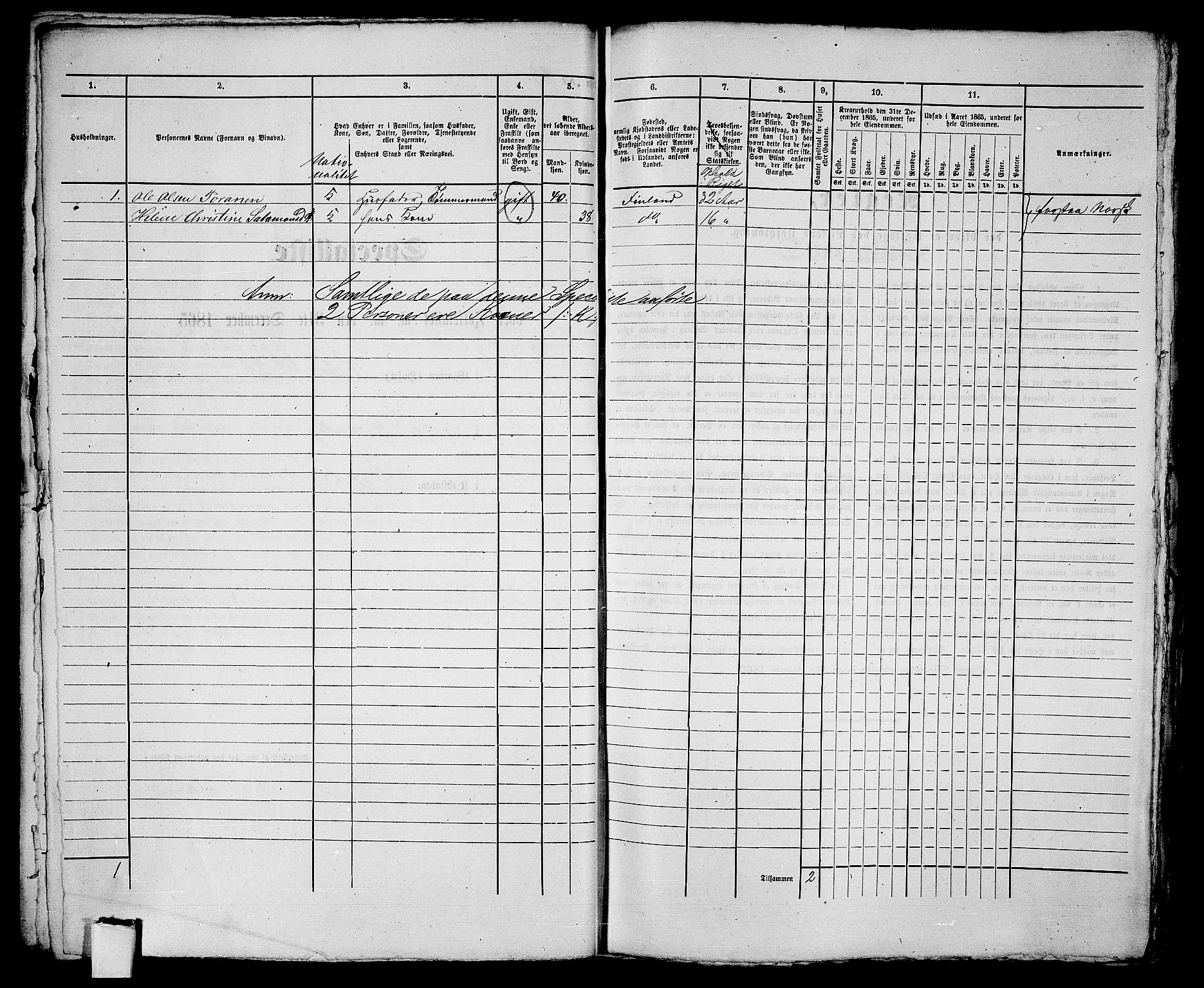 RA, 1865 census for Vadsø/Vadsø, 1865, p. 52