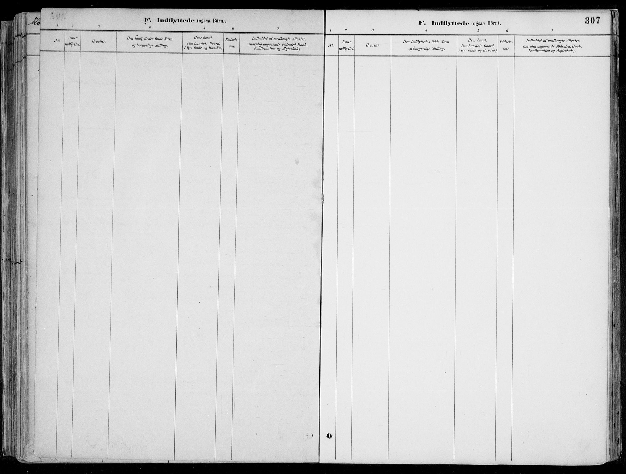 Øyestad sokneprestkontor, AV/SAK-1111-0049/F/Fa/L0017: Parish register (official) no. A 17, 1887-1896, p. 307