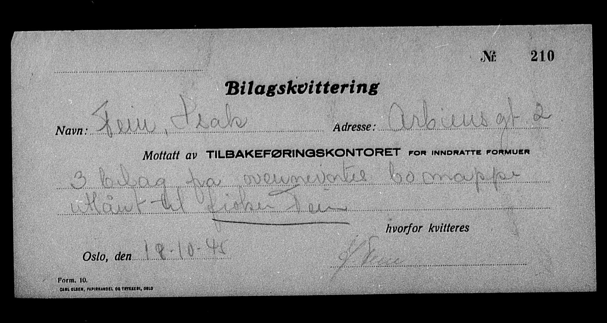 Justisdepartementet, Tilbakeføringskontoret for inndratte formuer, AV/RA-S-1564/H/Hc/Hcc/L0933: --, 1945-1947, p. 487