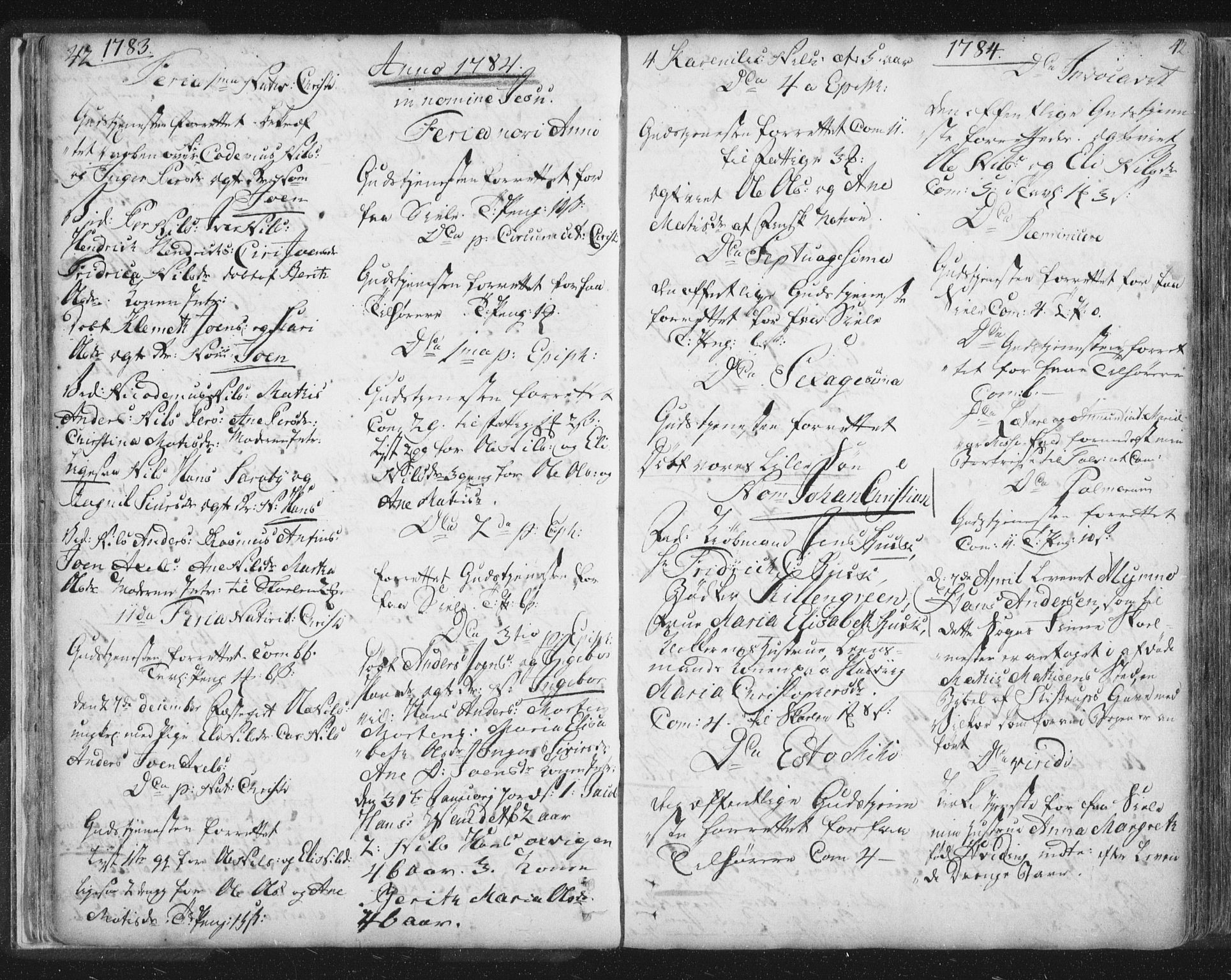 Hammerfest sokneprestkontor, SATØ/S-1347/H/Ha/L0002.kirke: Parish register (official) no. 2, 1751-1821, p. 42