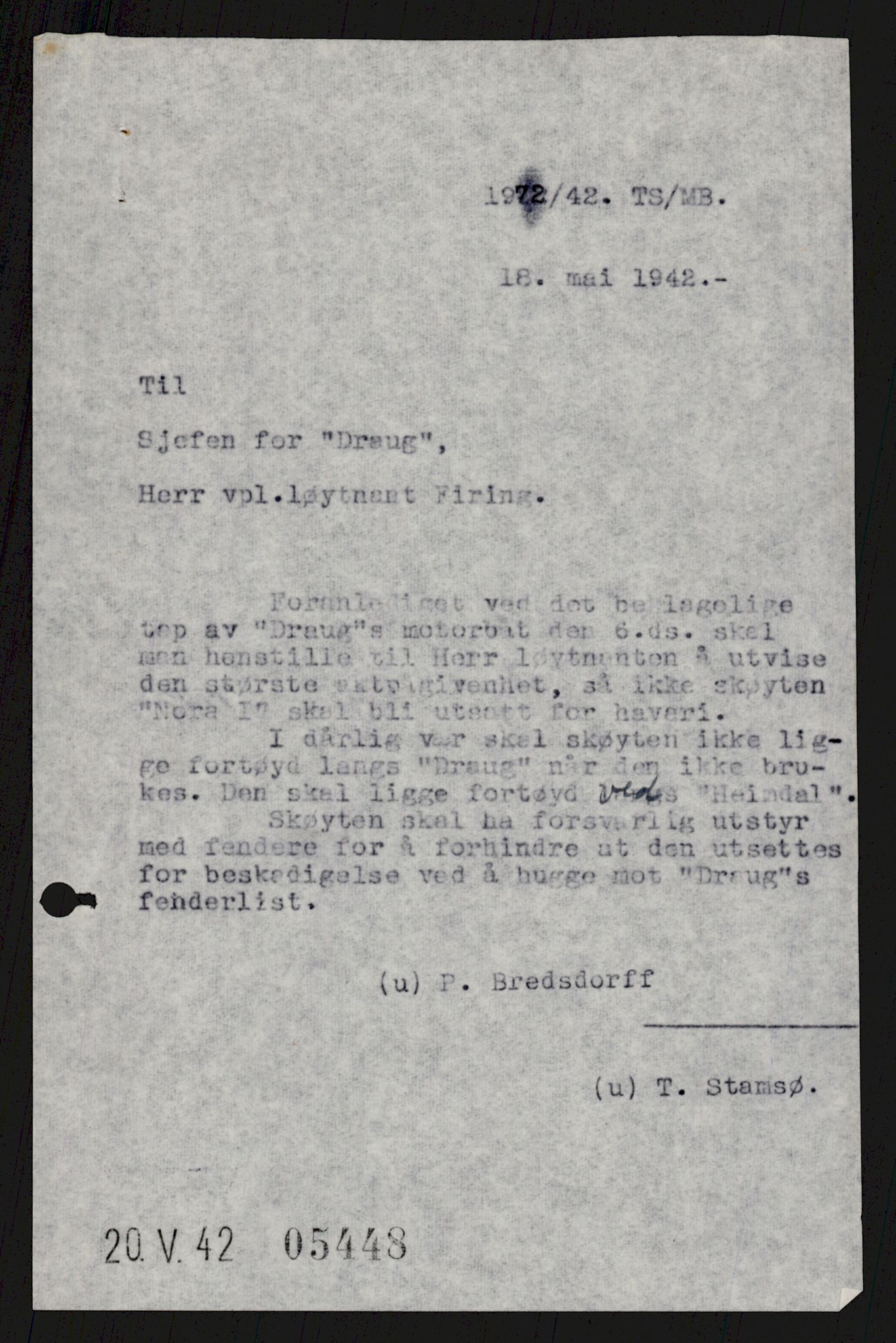 Forsvaret, Sjøforsvarets overkommando, AV/RA-RAFA-2035/D/Dc/L0305: --, 1940-1946, p. 897