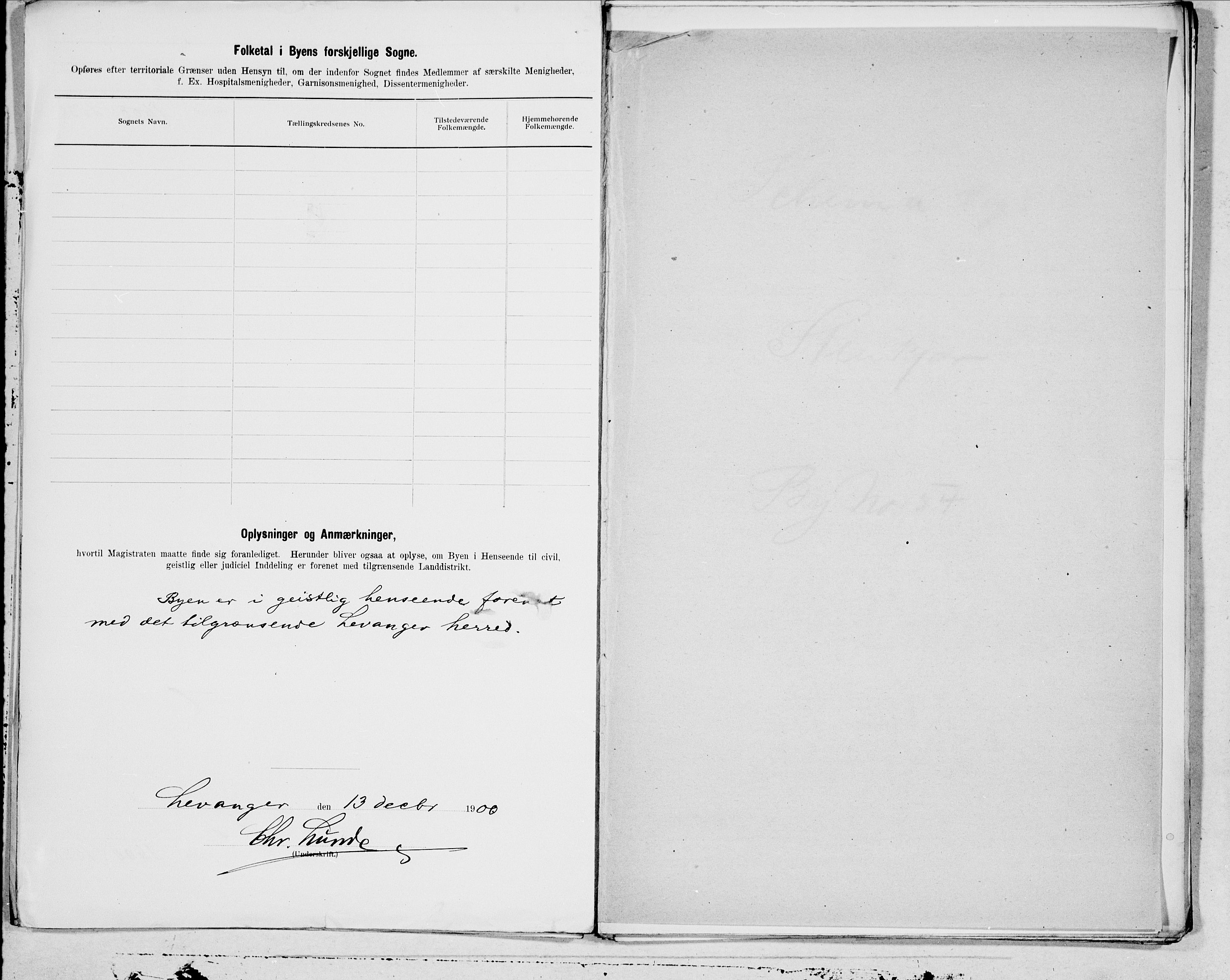 SAT, 1900 census for Levanger, 1900, p. 10
