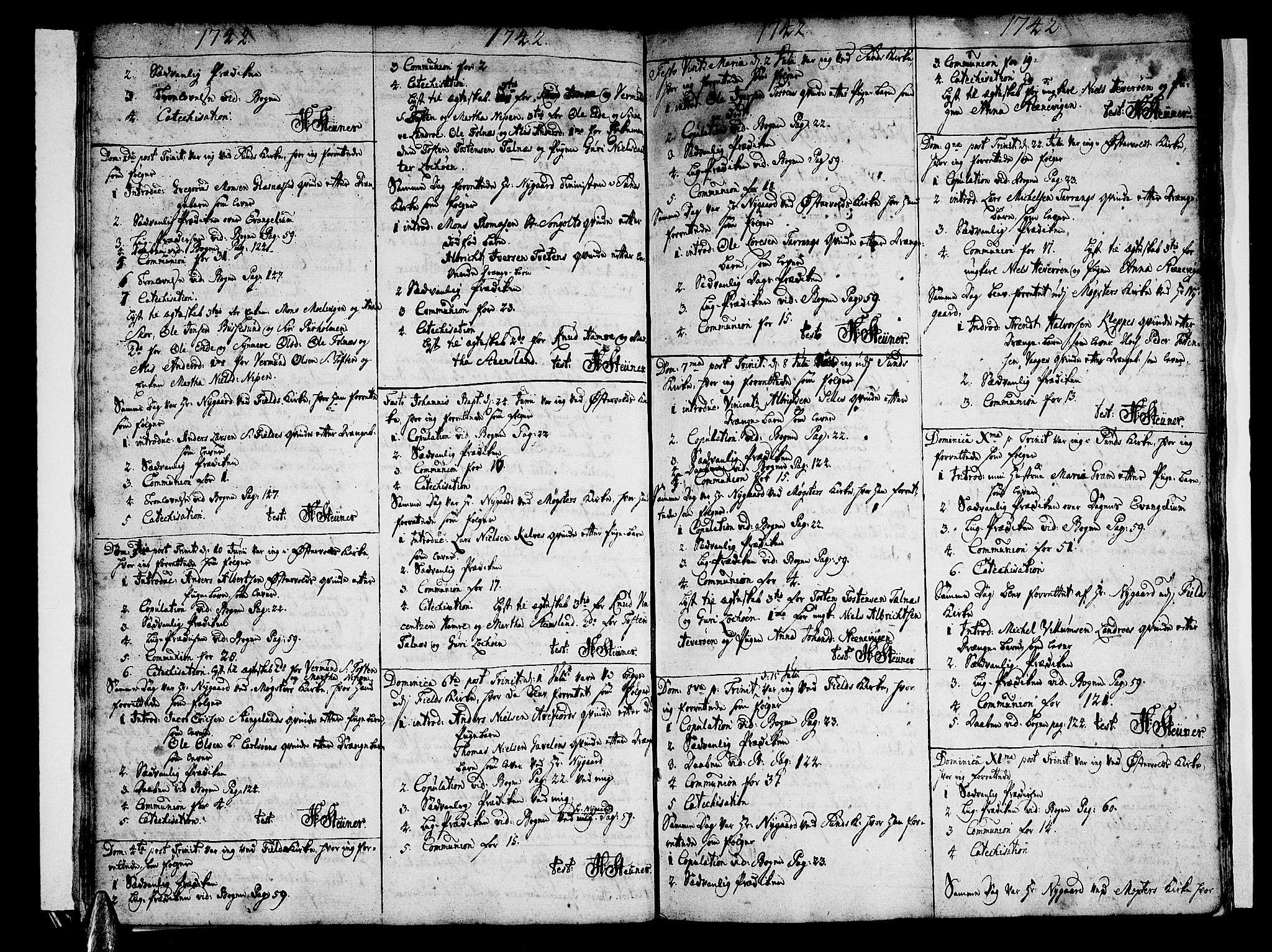 Sund sokneprestembete, AV/SAB-A-99930: Parish register (official) no. A 3, 1740-1769